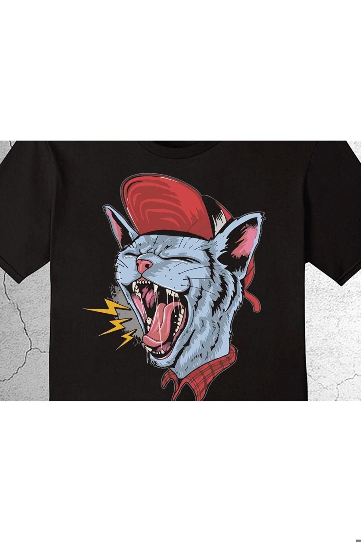 Kedi Cat Hip Hop Cat Retro Tişört Çocuk T-shirt