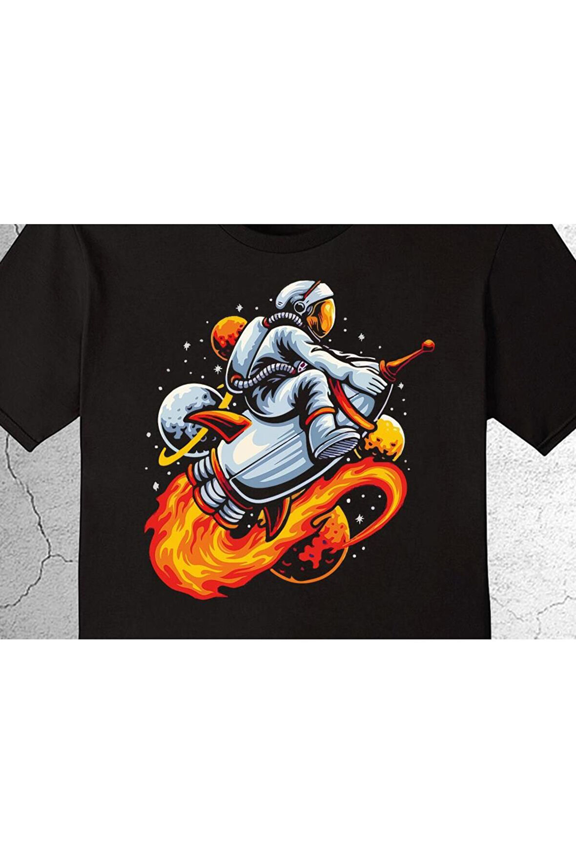 Astronot Uzay Cosmos Rocket Tişört Çocuk T-shirt