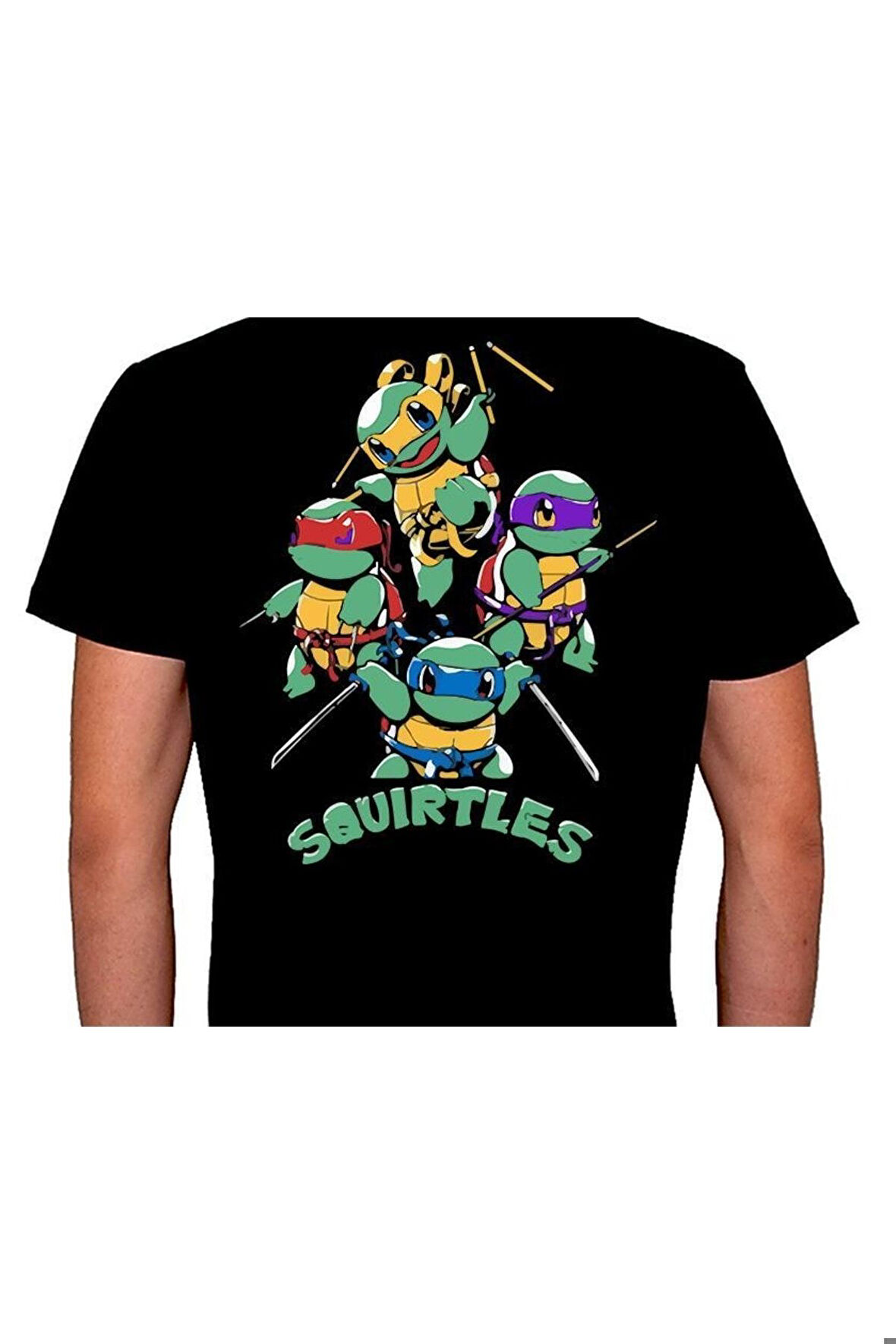 Squirtles Ninja Kaplumbağalar Tişört Unisex T-shirt