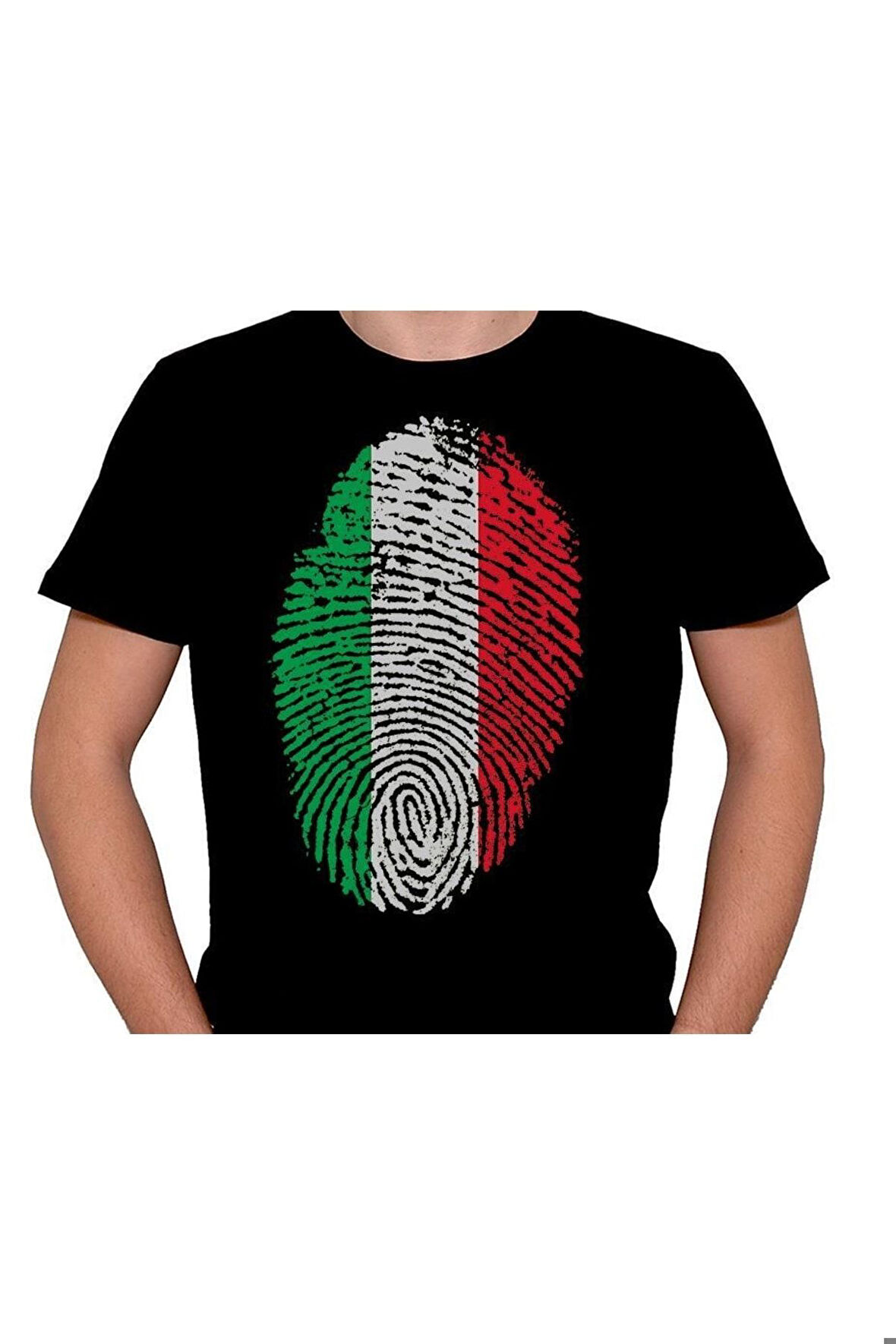 Italya Finger Italy Parmak Izi Tişört Unisex T-shirt