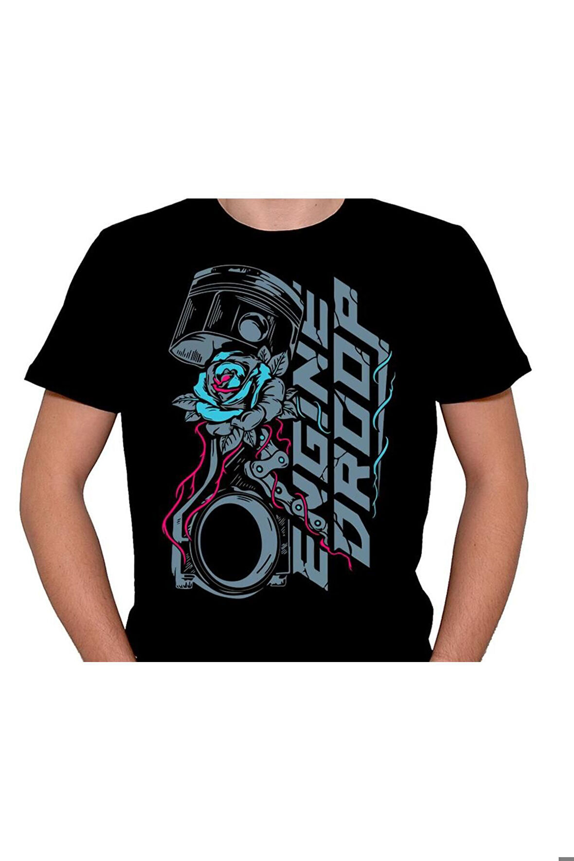 Engine Droop Piston Flower Tişört Unisex T-shirt