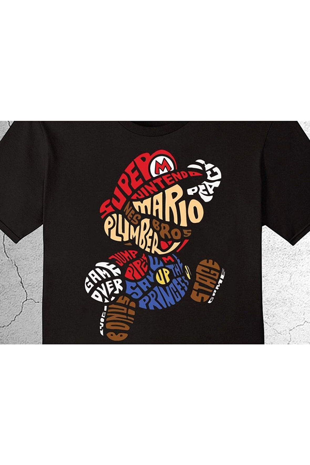 Super Mario Game Ateri Kaset Tişört Çocuk T-shirt