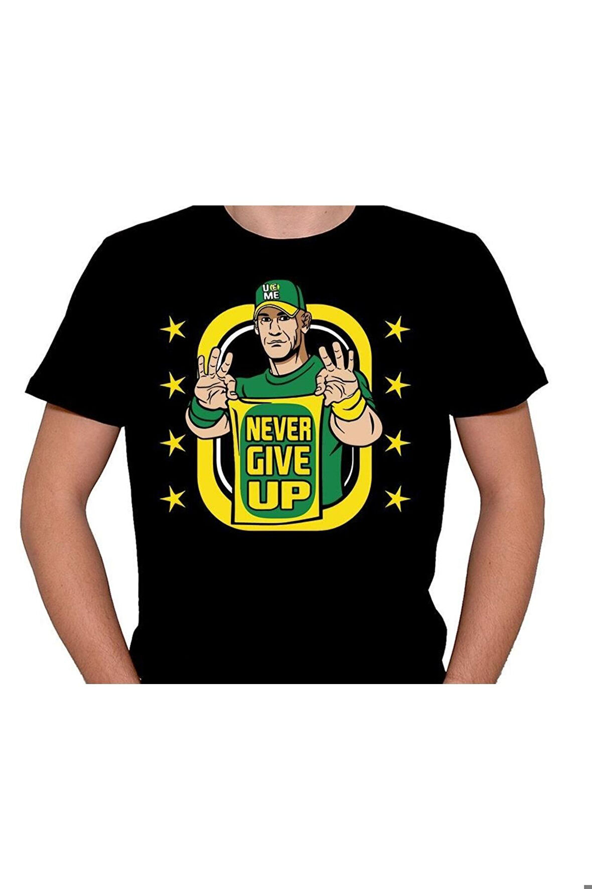 John Cena Never Give Up American Güreşi Tişört Unisex T-shirt