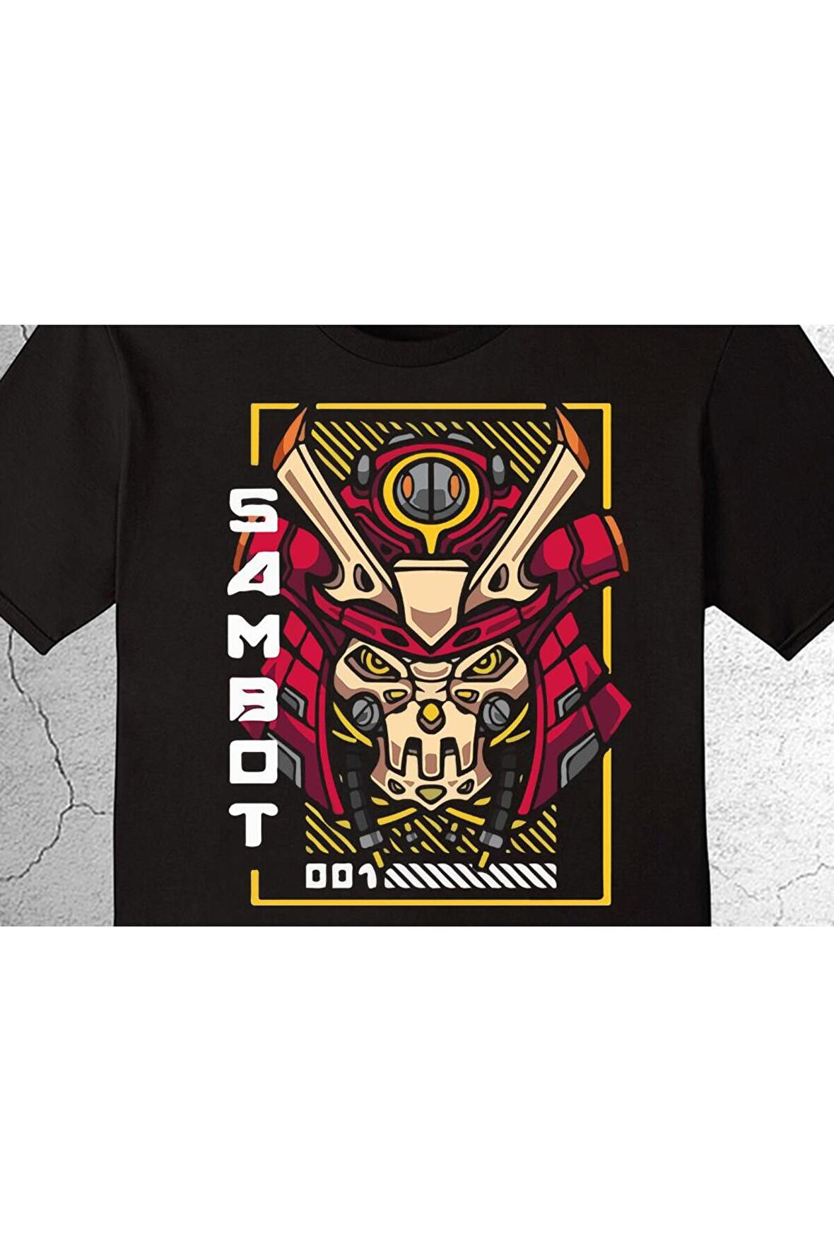 Samurai Sambot Robot Head Tişört Çocuk T-shirt