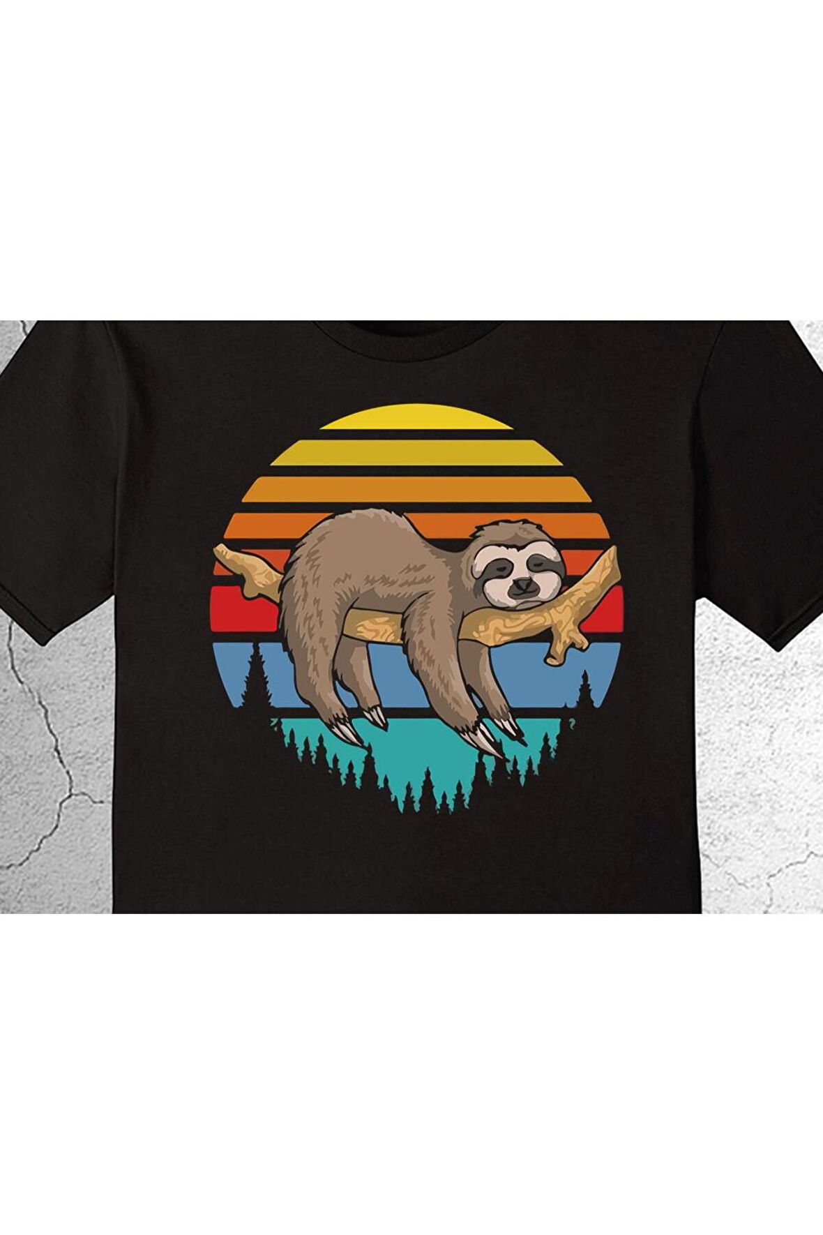 Rakun Uykucu Rackun Retro Tişört Çocuk T-shirt