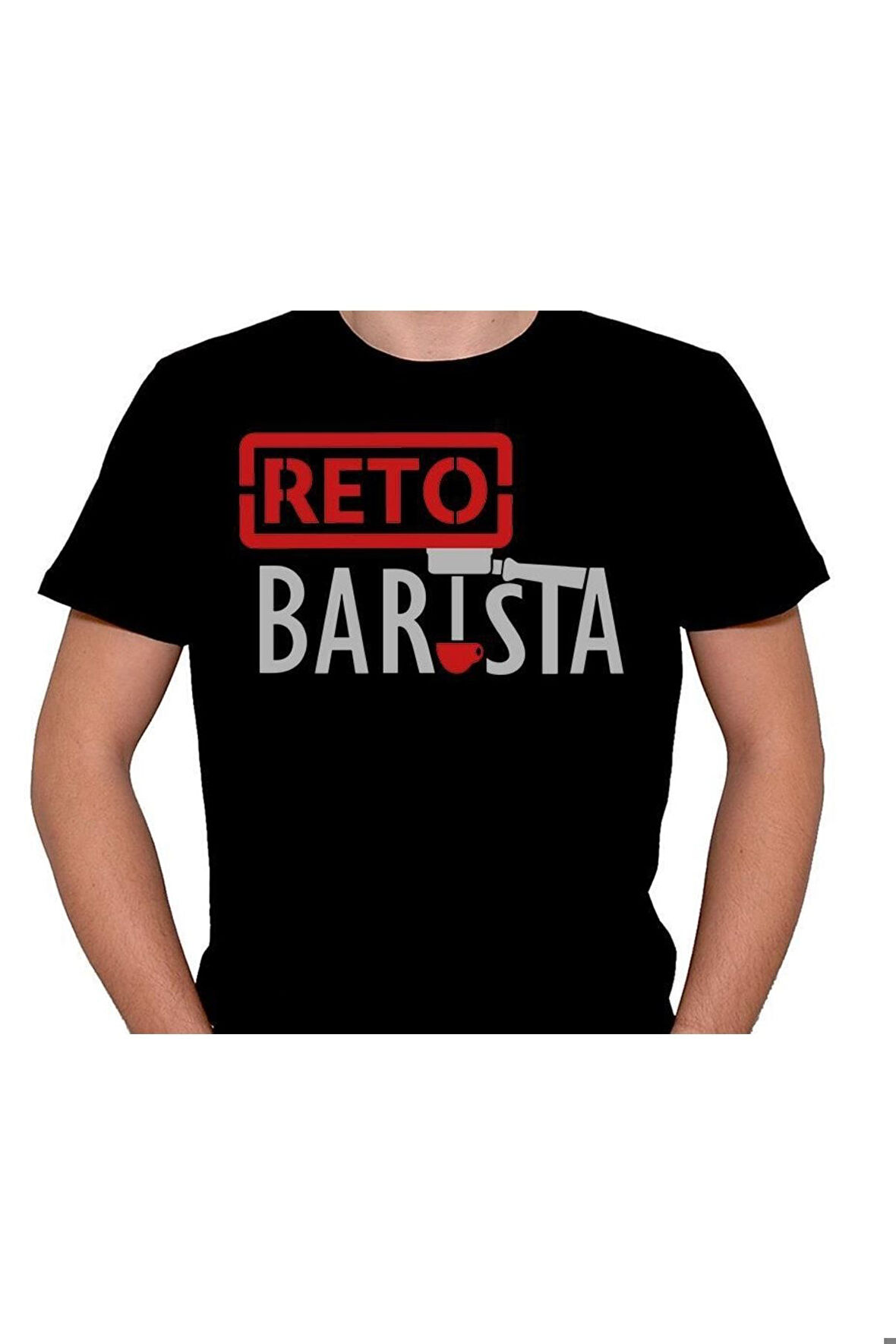 Retro Barista Kahve Coffe Art Barmen Tişört Unisex T-shirt