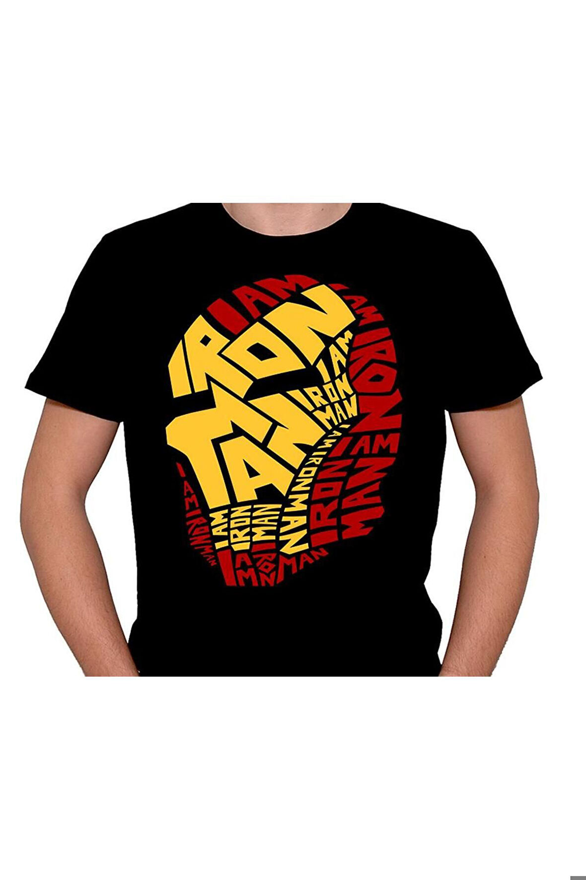 Iron Man Demir Adam Süper Kahraman Tişört Unisex T-shirt