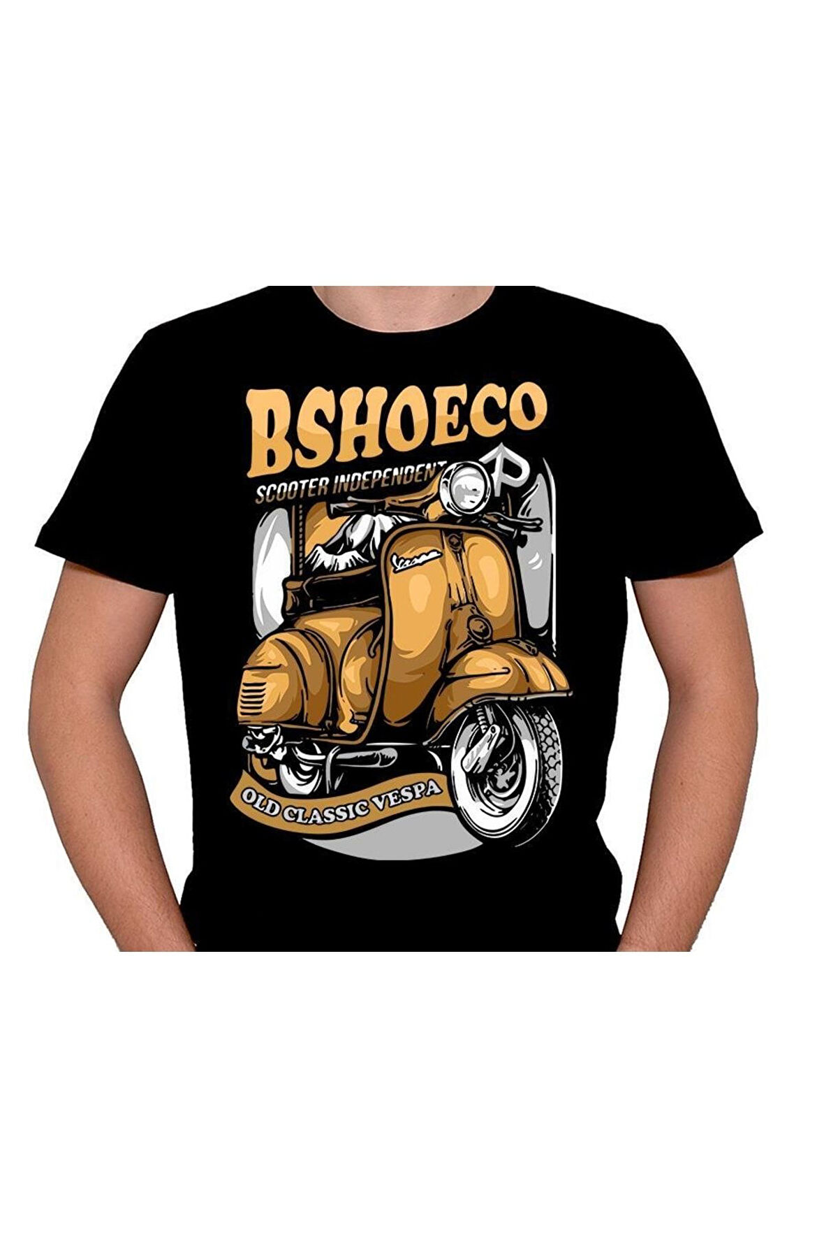 Vespa Motor Bshoece Scooter Motorsiklet Tişört Unisex T-shirt