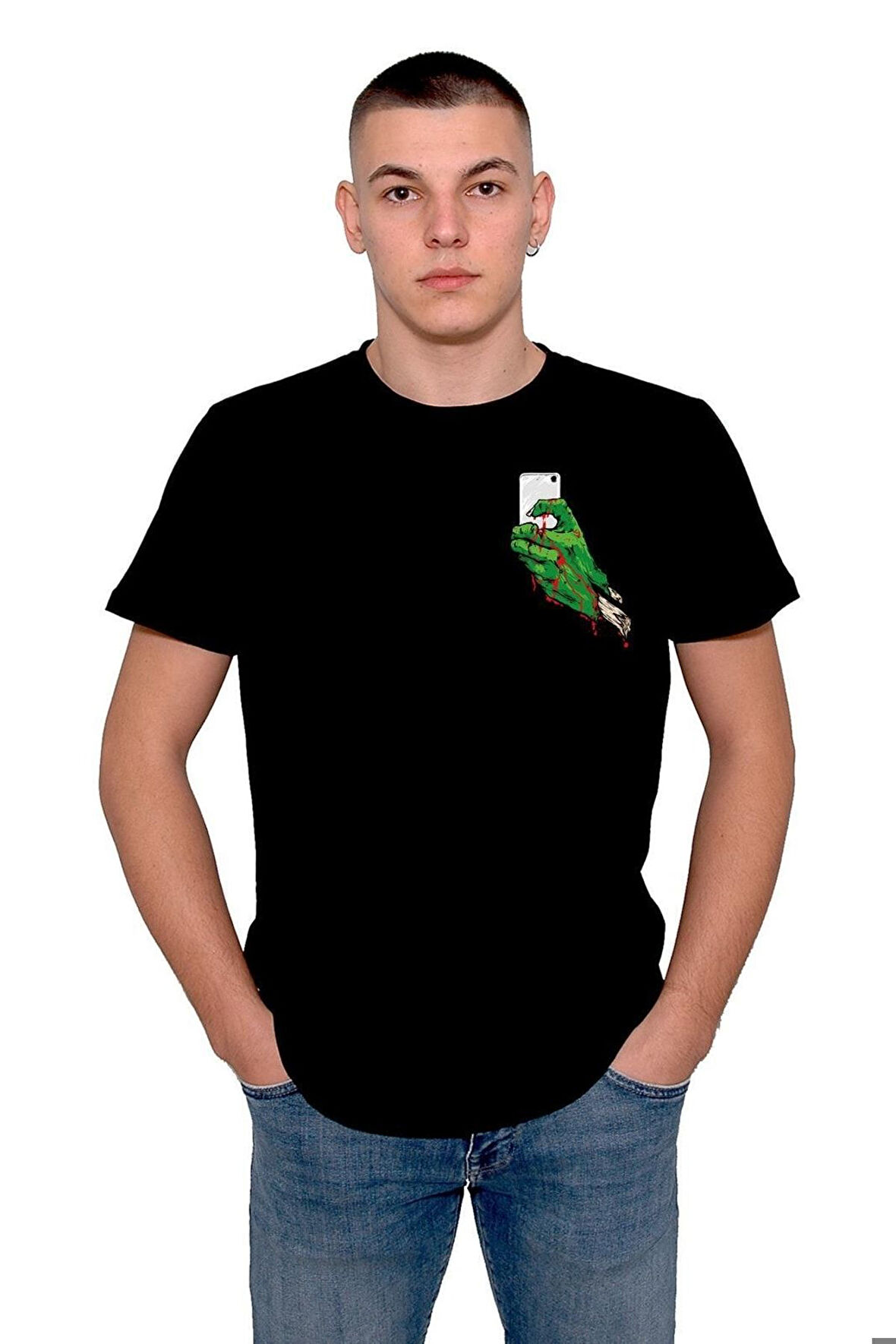 Selfie Bone Zombie Fotoğraf Tişört Unisex T-shirt