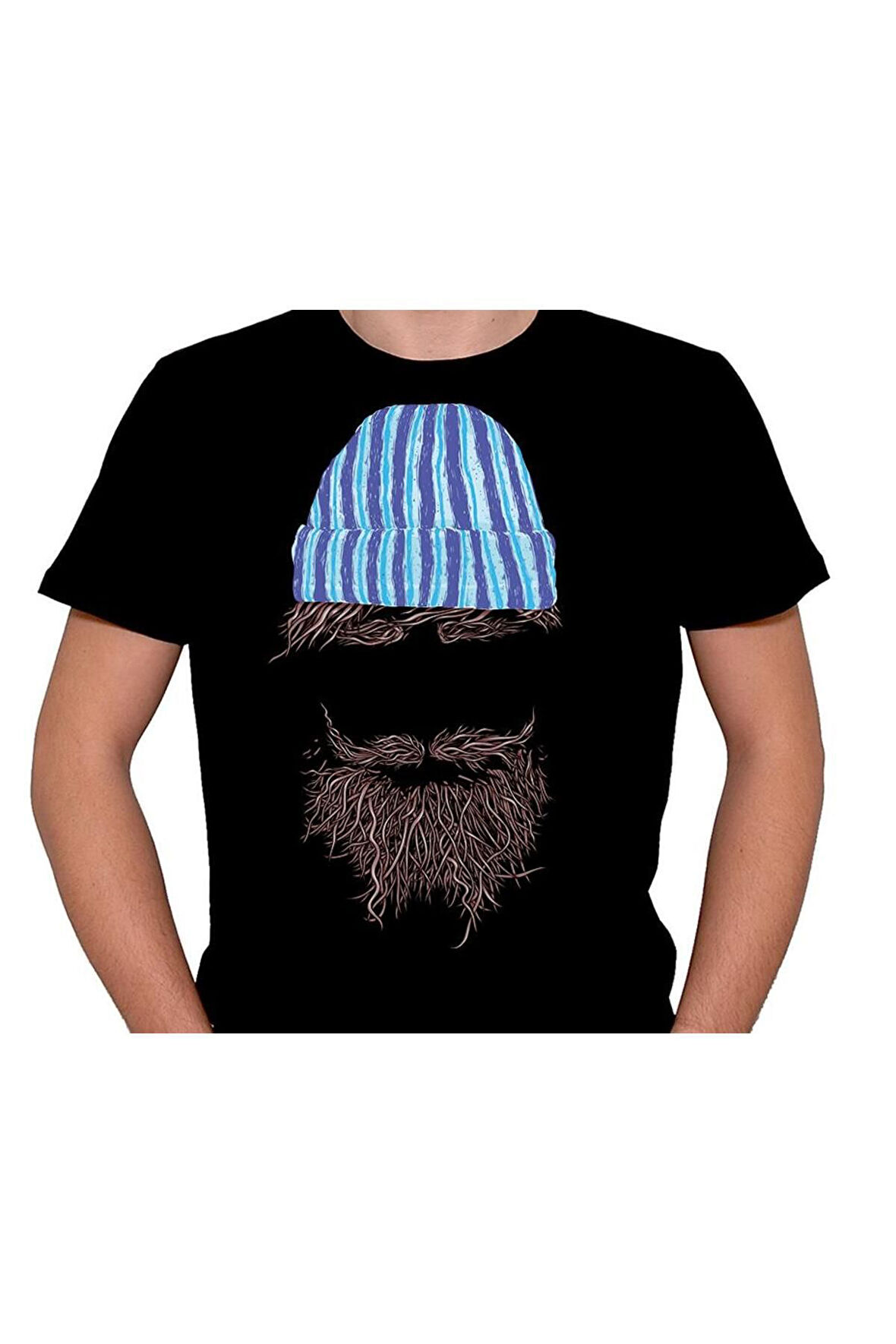 Hipster Hippi Sakal Beard Tişört Unisex T-shirt