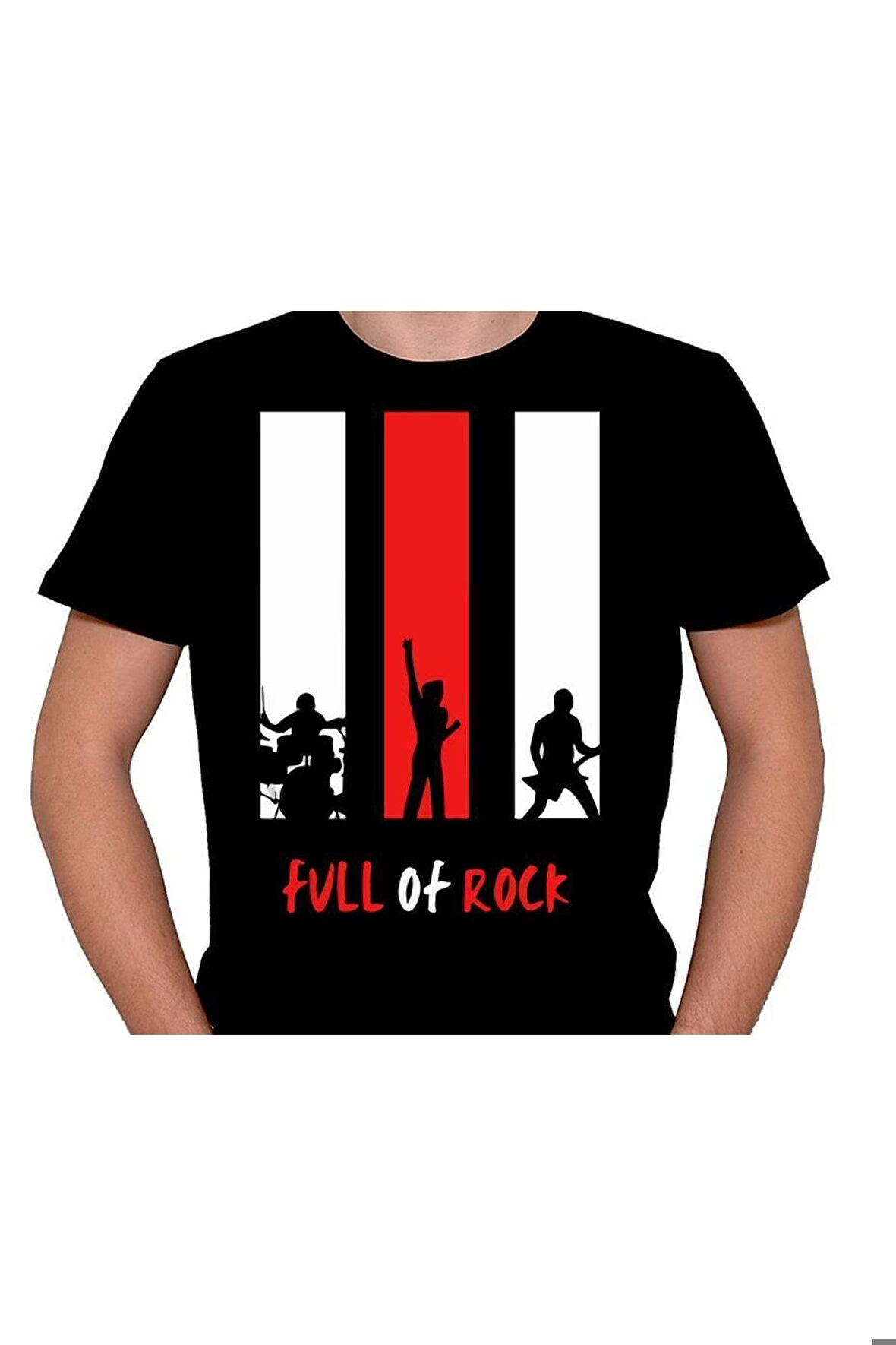 Full Of Rock Rock'n Roll Metal Müzik Tişört Unisex T-shirt