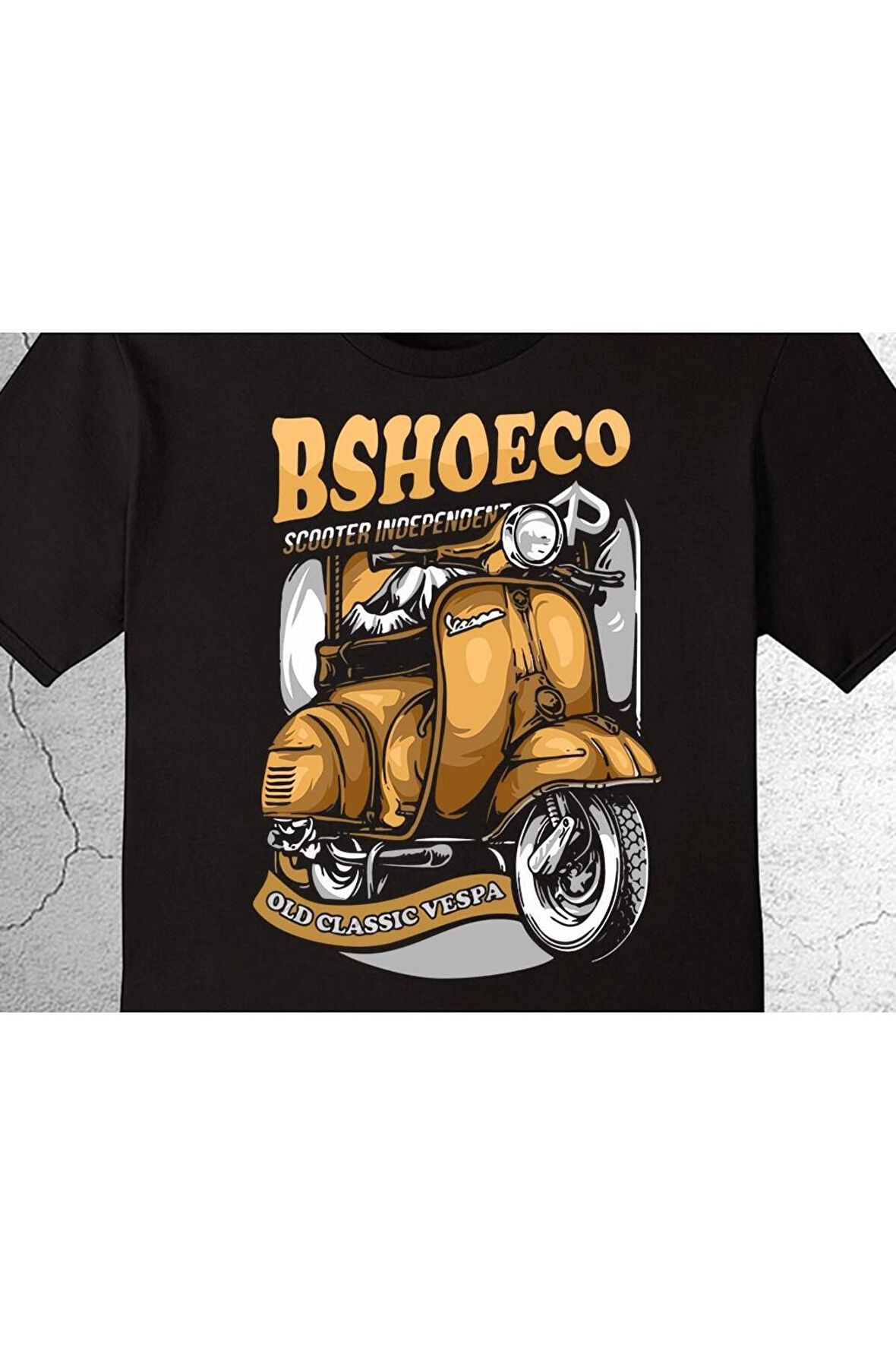 Vespa Motor Bshoece Scooter Motorsiklet Tişört Çocuk T-shirt