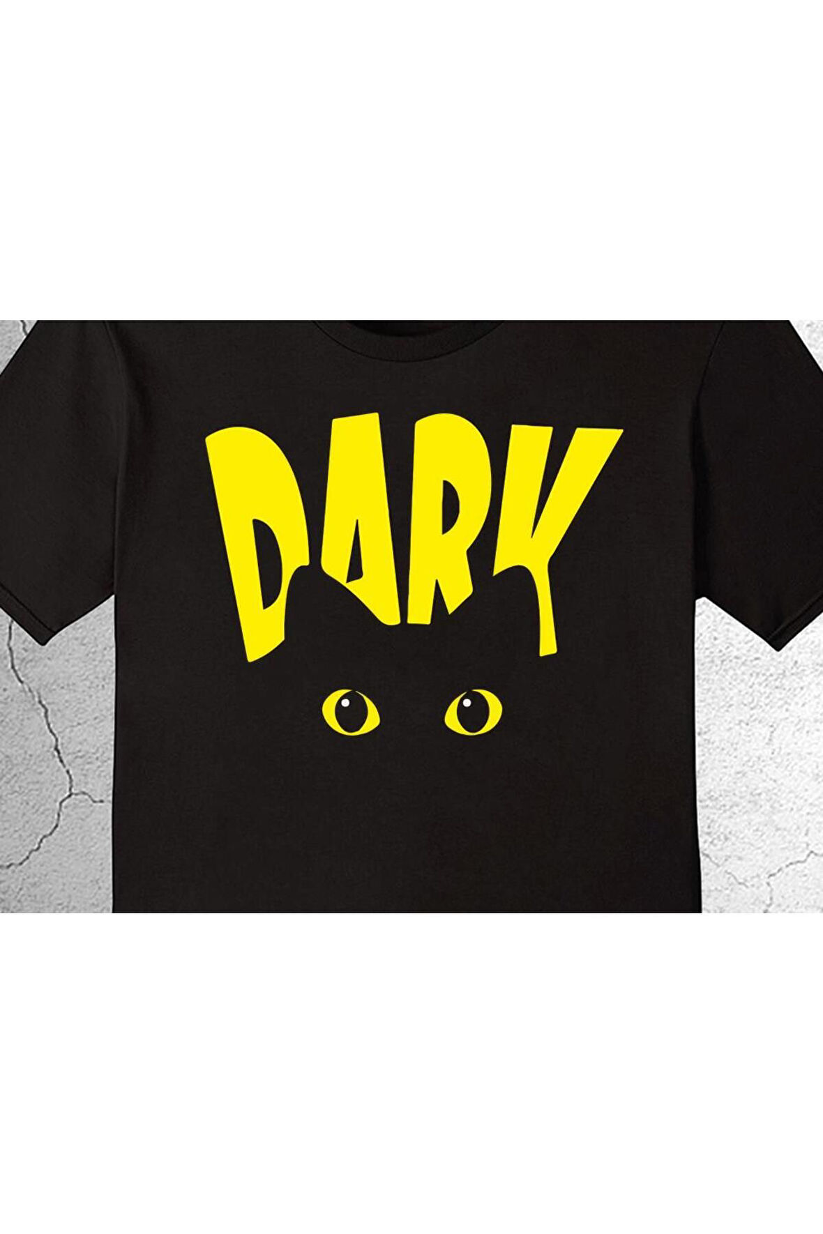 Dark Cat Illüsion Kedi Retro Tişört Çocuk T-shirt