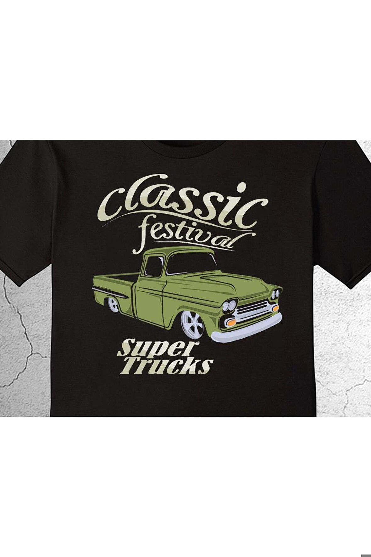 Classic Car Pick-up Festival Süper Trucks Tişört Çocuk T-shirt