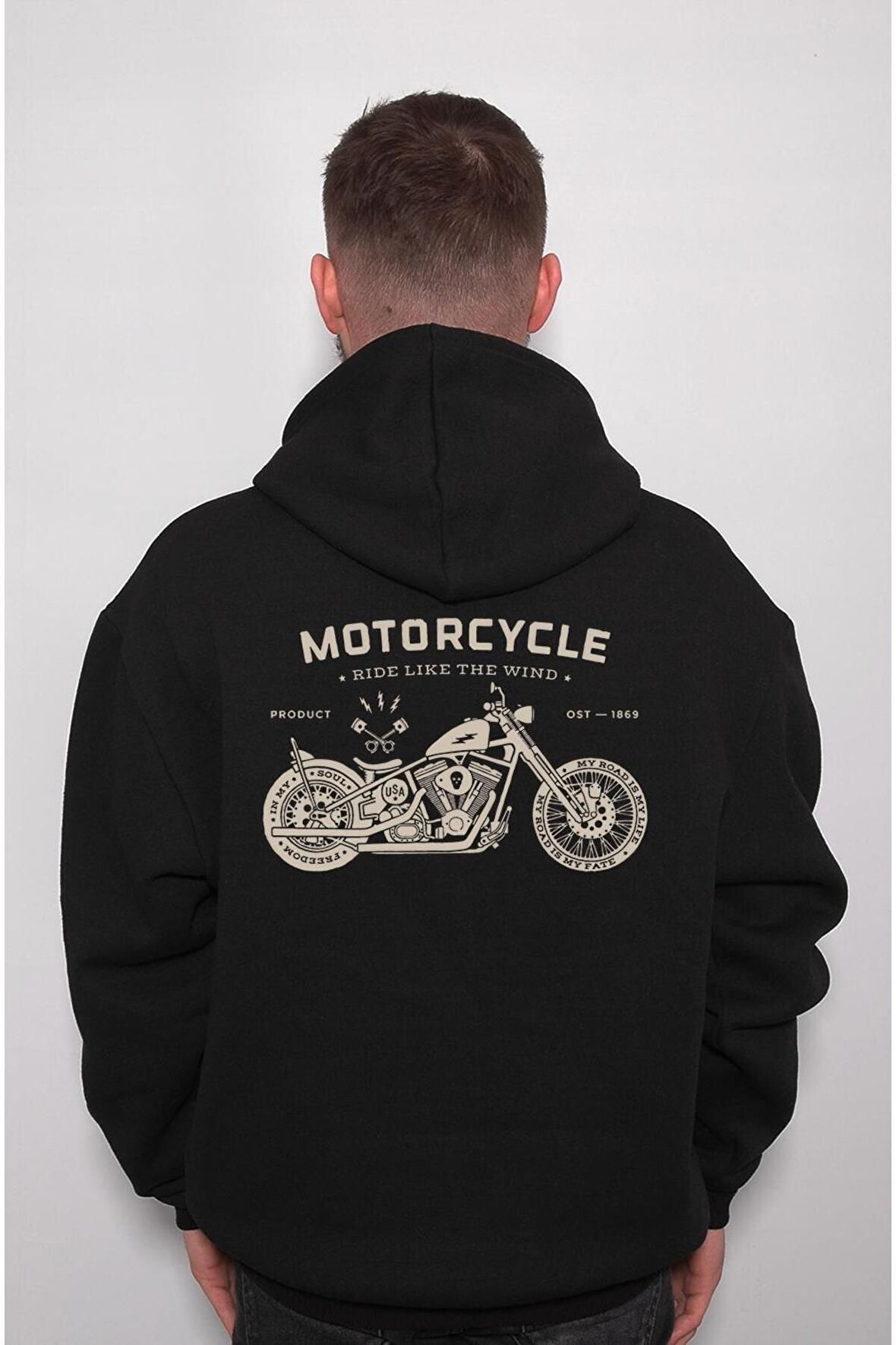 Harley Motorcycle Motor Rider Sweatshirt Unisex Kapüşonlu Hoodie