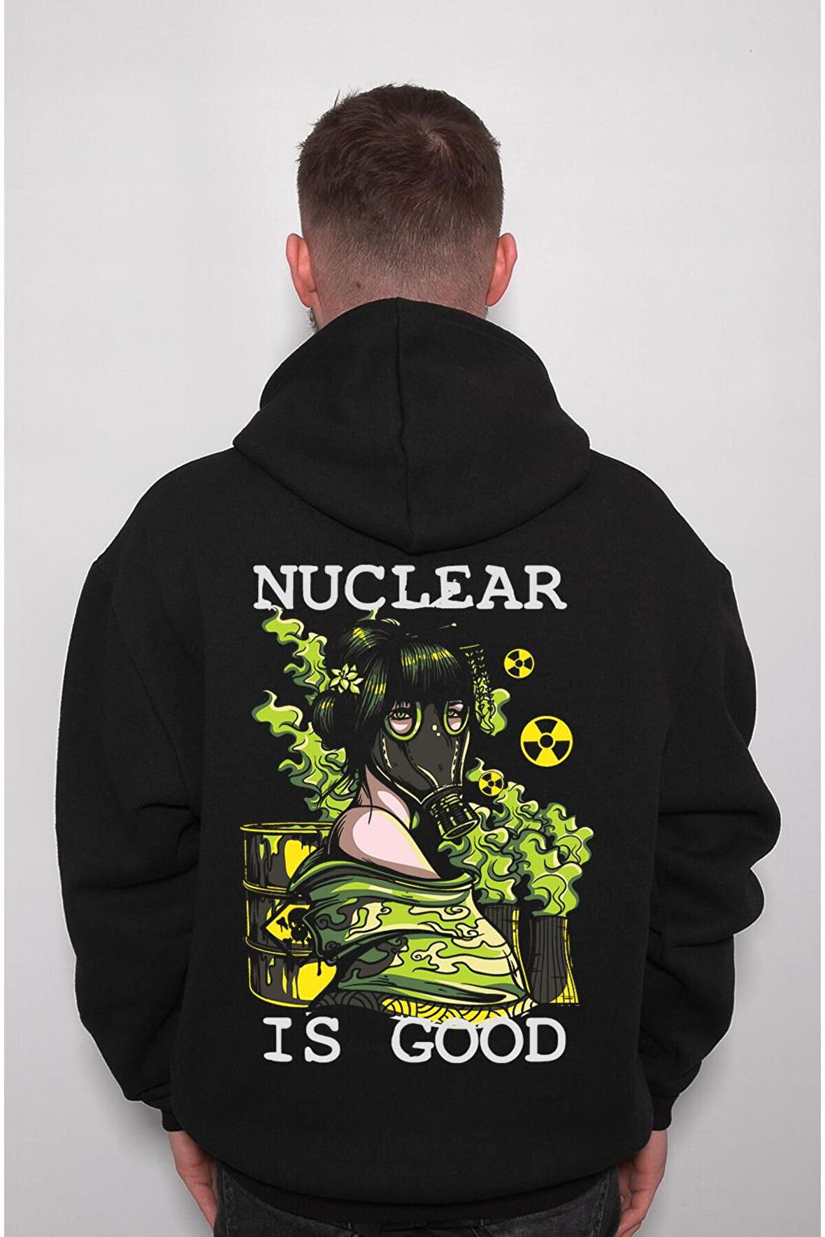 Nuclear Bomb Girl Nükleer Tehlikeli Danger Sweatshirt Unisex Kapüşonlu Hoodie