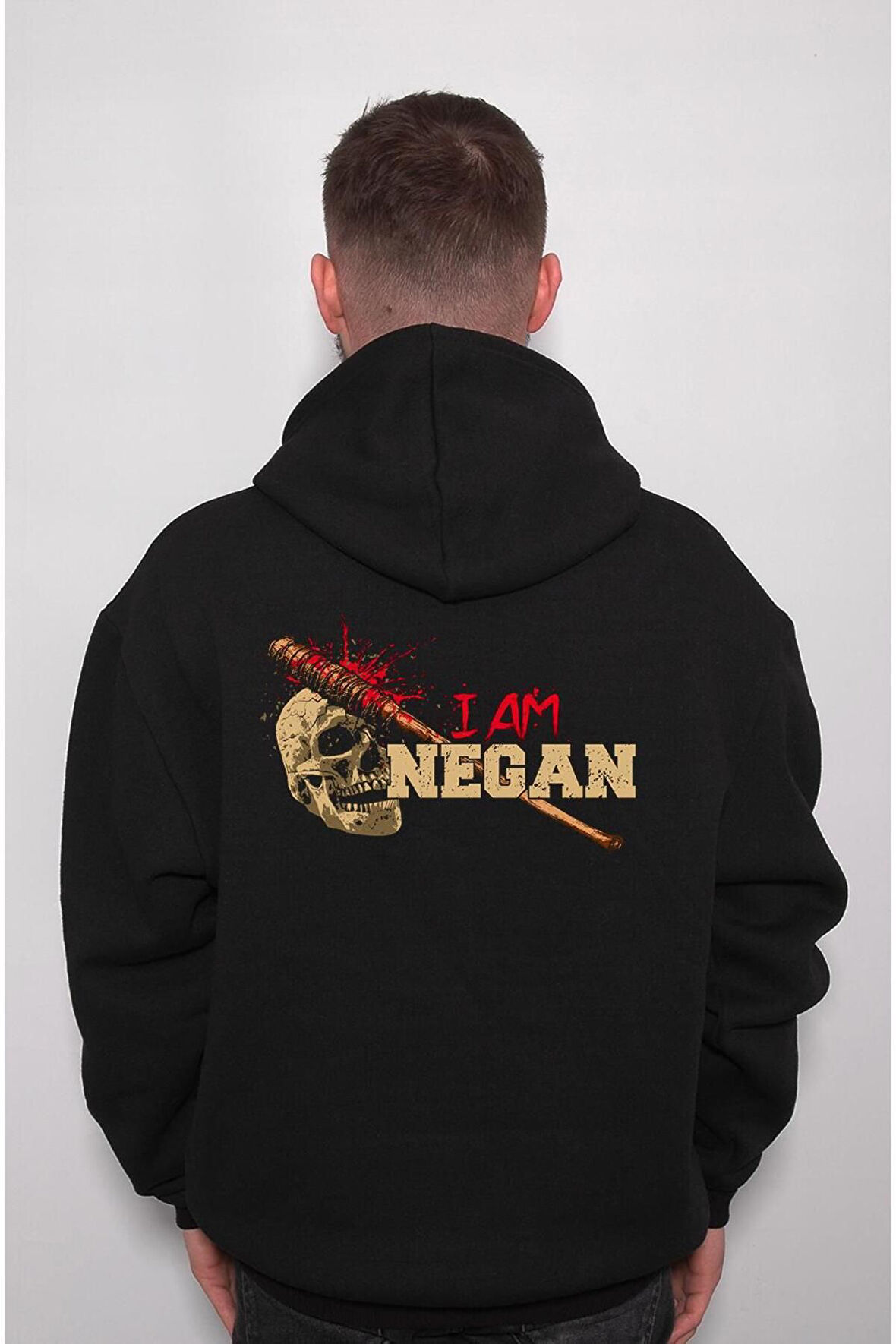I Am Negan The Walking Dead Yürüyen Ölüler Sweatshirt Unisex Kapüşonlu Hoodie