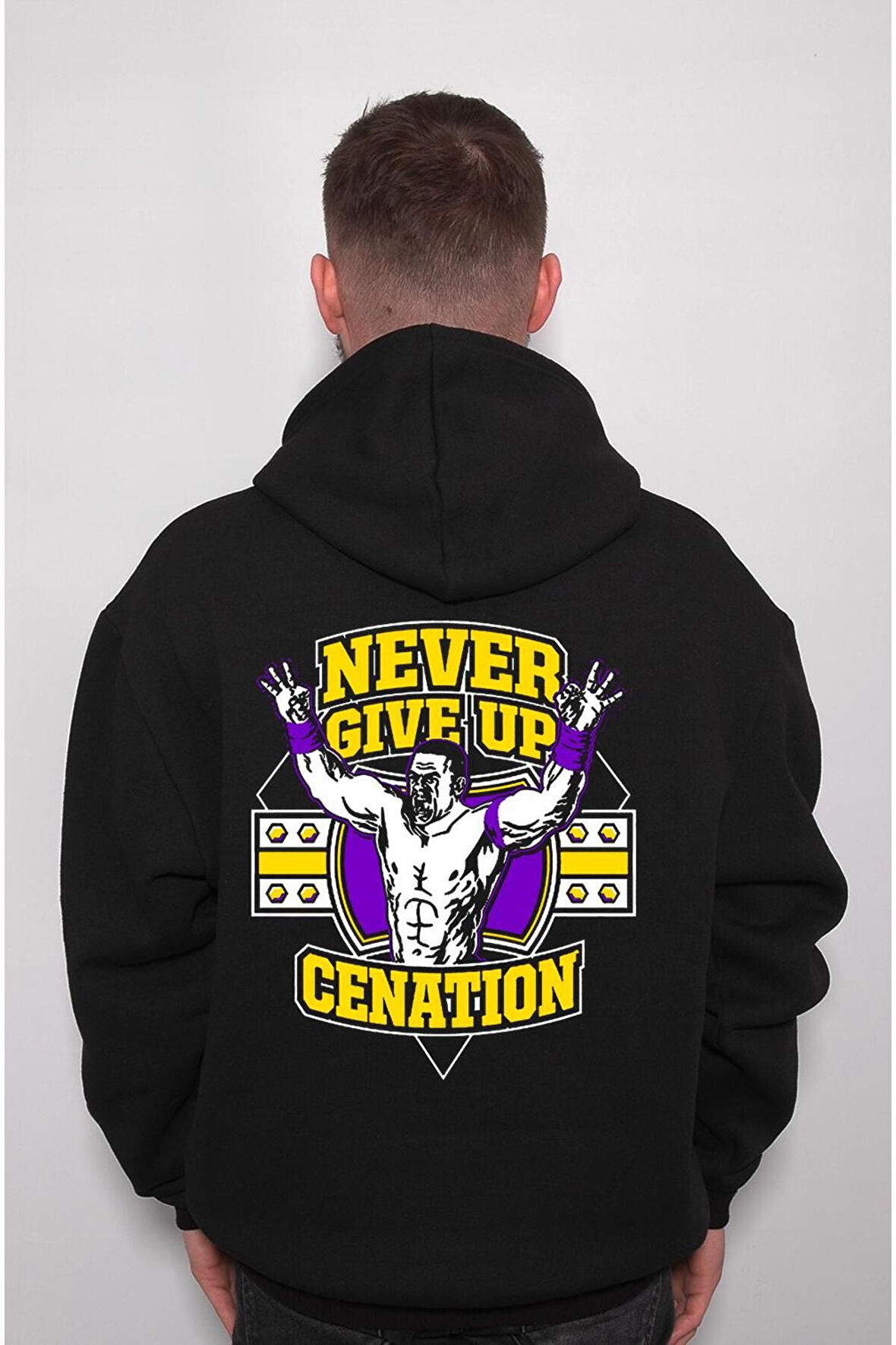 John Cena Never Give Up Sweatshirt Unisex Kapüşonlu Hoodie