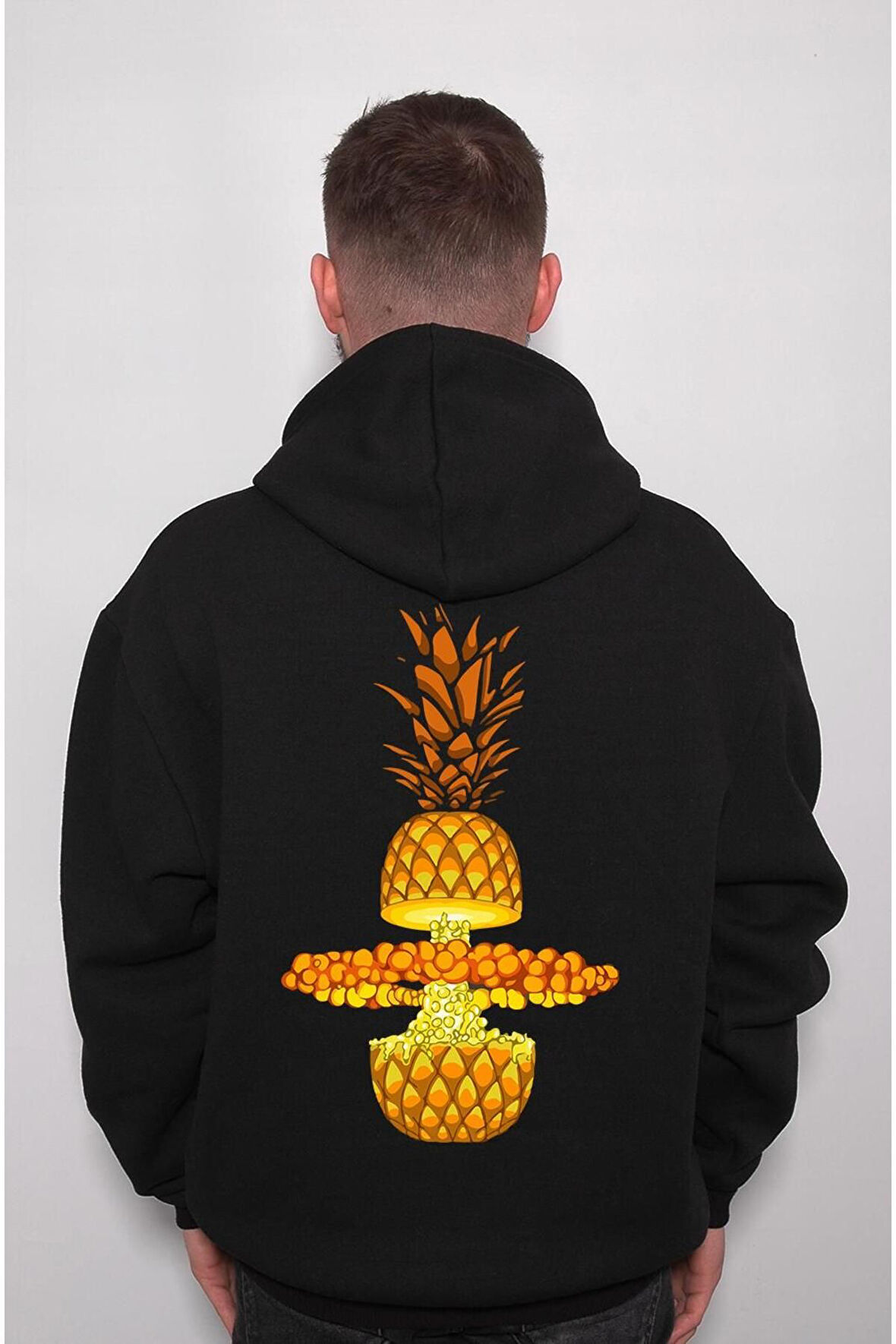 Ananas Fruit Pinapple Meyve Sweatshirt Unisex Kapüşonlu Hoodie