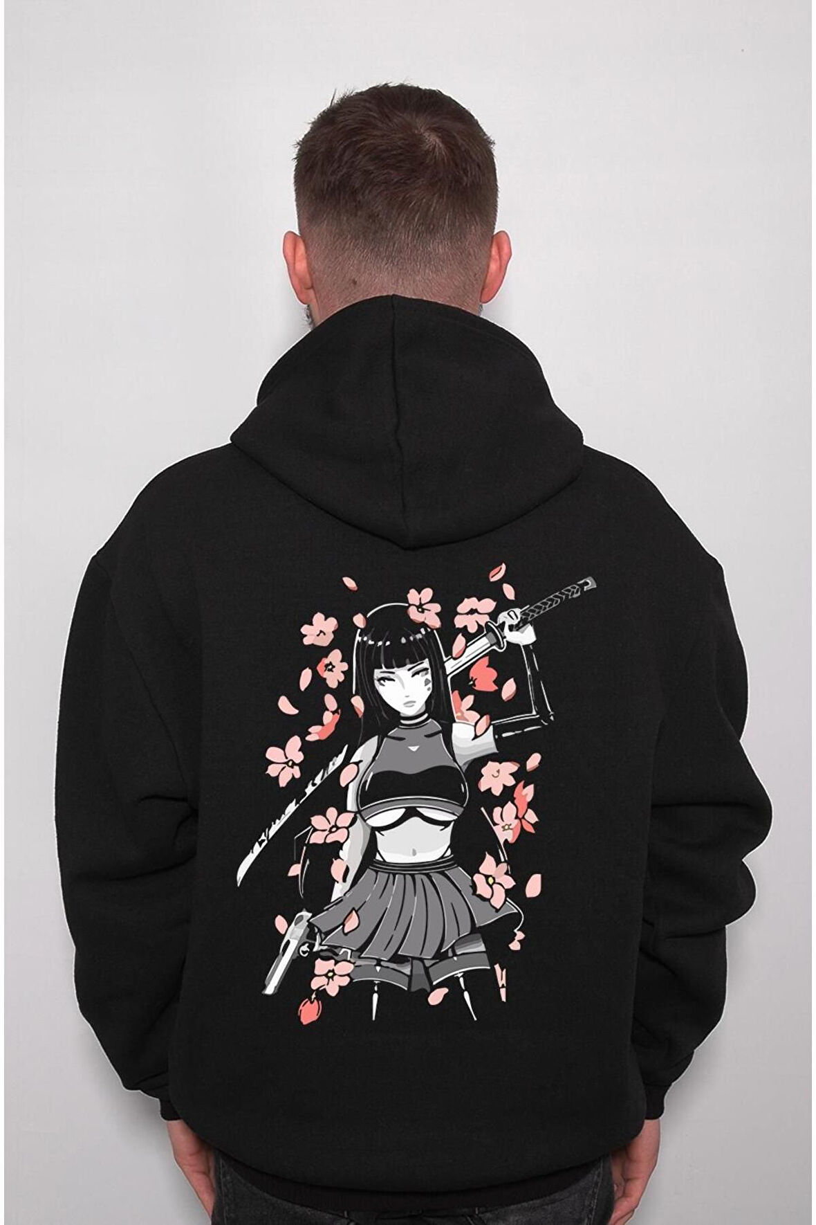 Anime Gung's Japanese Flowers Sweatshirt Unisex Kapüşonlu Hoodie