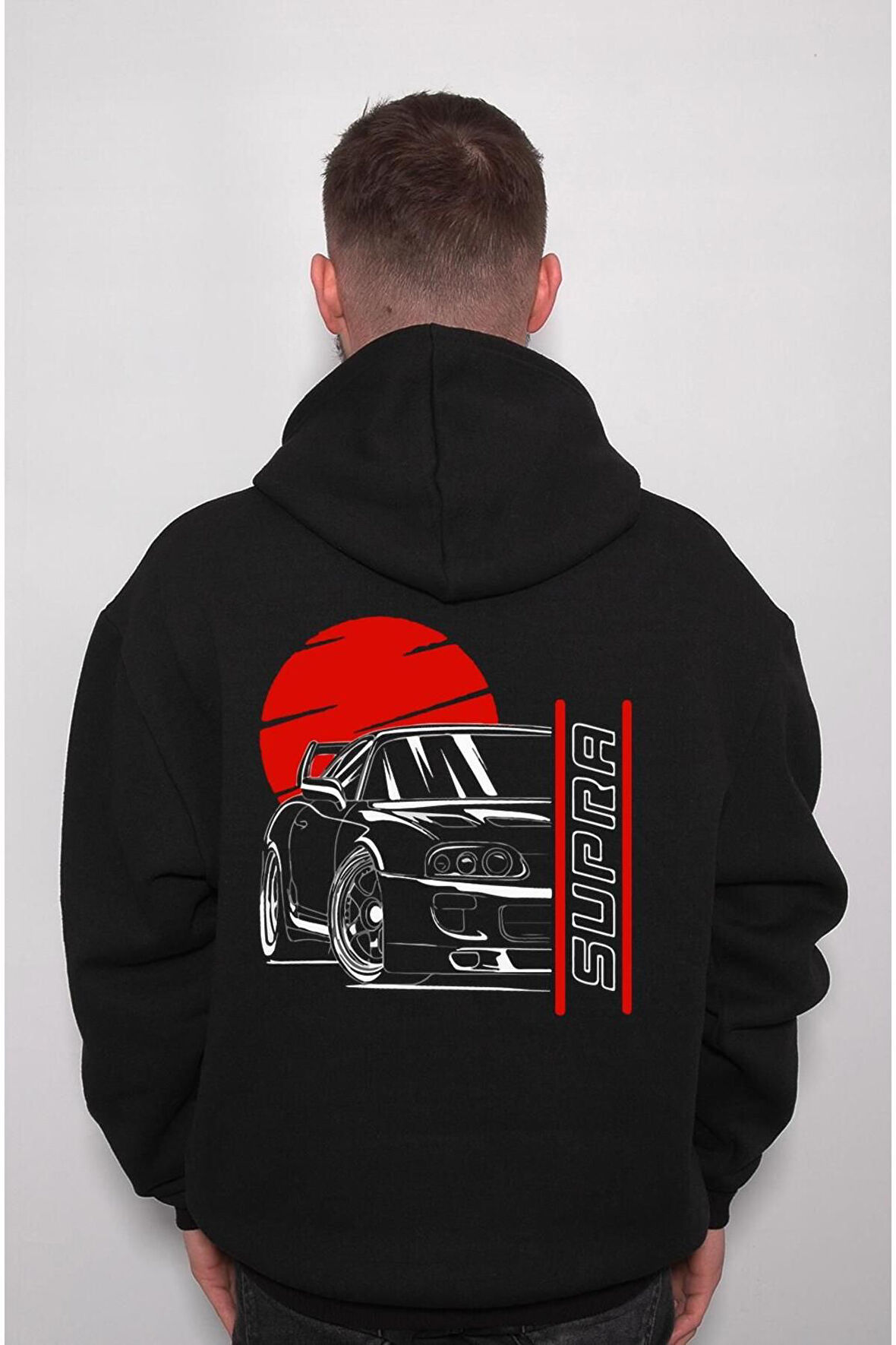 Supra Toyota Roll Racing Spor Car Sweatshirt Unisex Kapüşonlu Hoodie