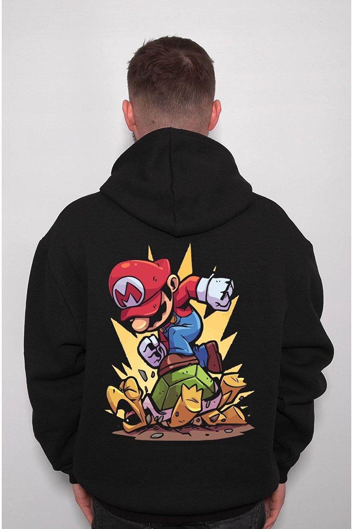 Super Mario Game Ateri Winner Sweatshirt Unisex Kapüşonlu Hoodie