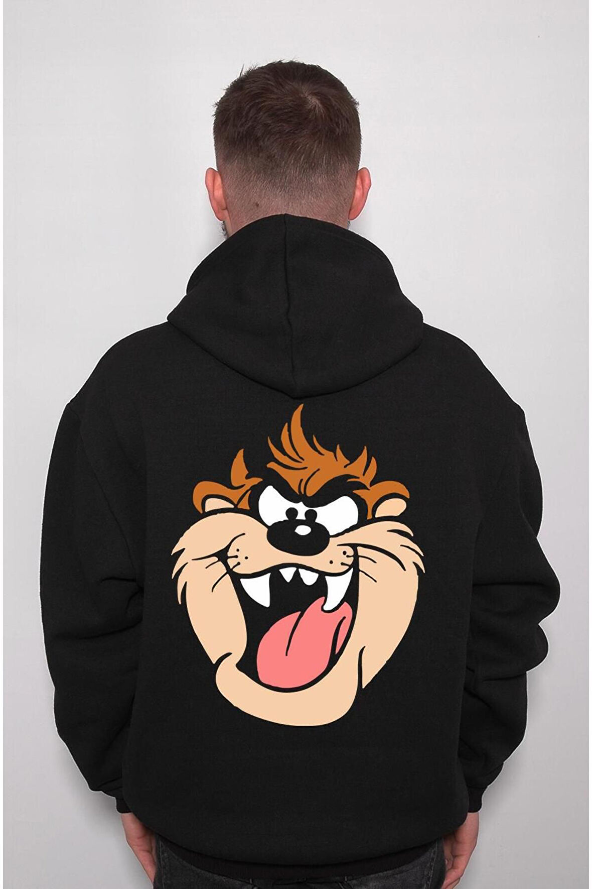 Taz Tazmania Tazmanya Canavarı Çizgi Fİlm Sweatshirt Unisex Kapüşonlu Hoodie