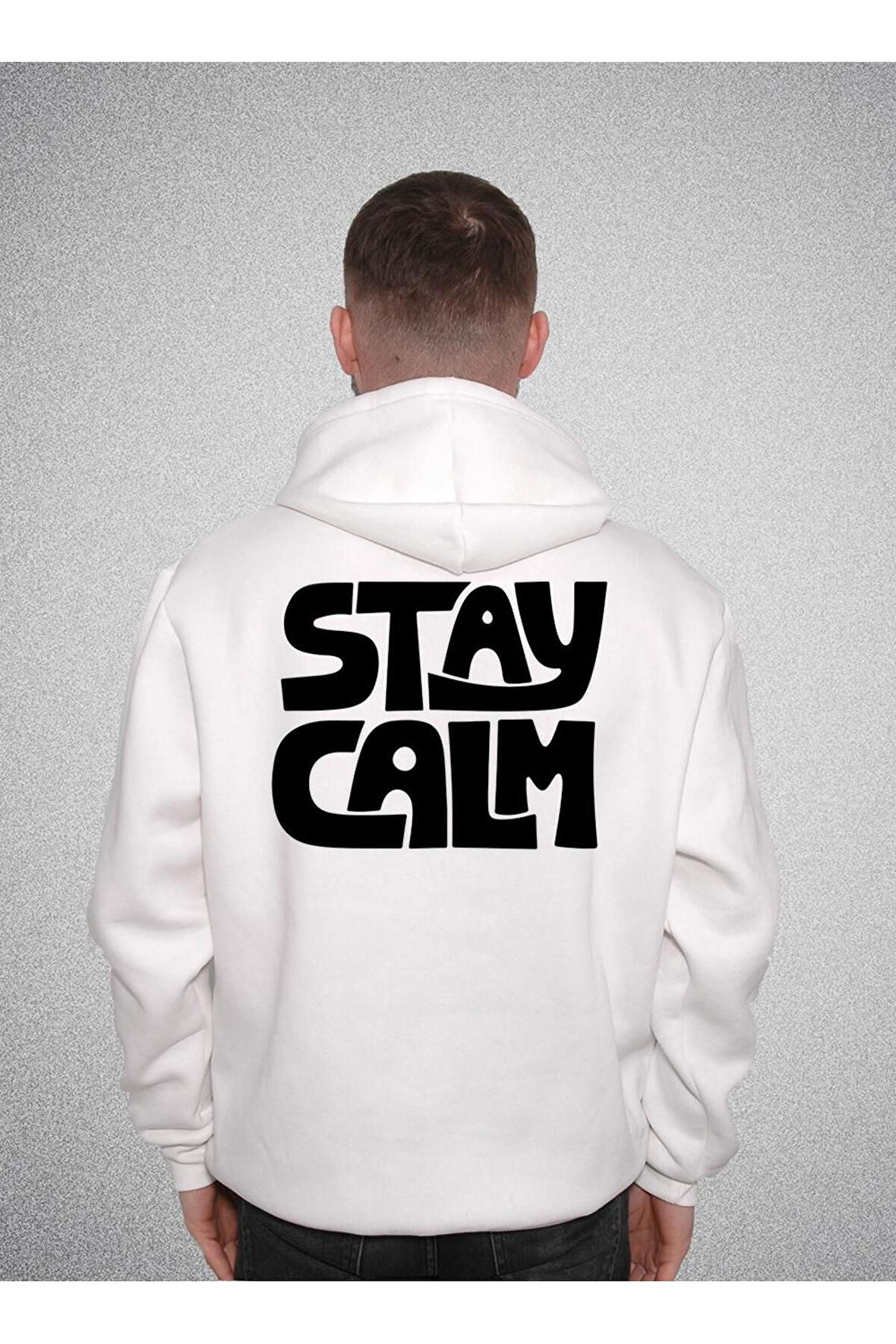 Stay Calm Sakin Ol Ve Devam Et Sweatshirt Unisex Kapüşonlu Hoodie