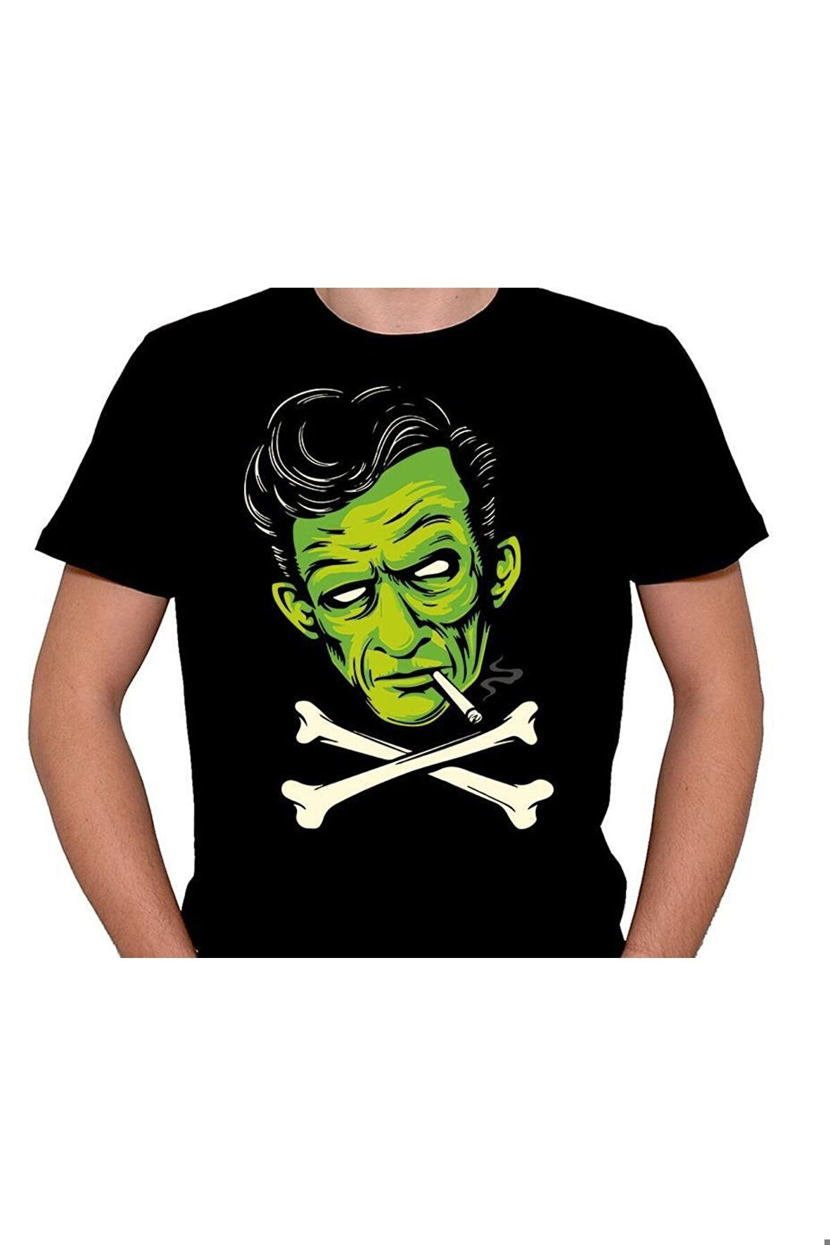 Johnny Cash Frankenstein Psycho Tişört Unisex T-shirt