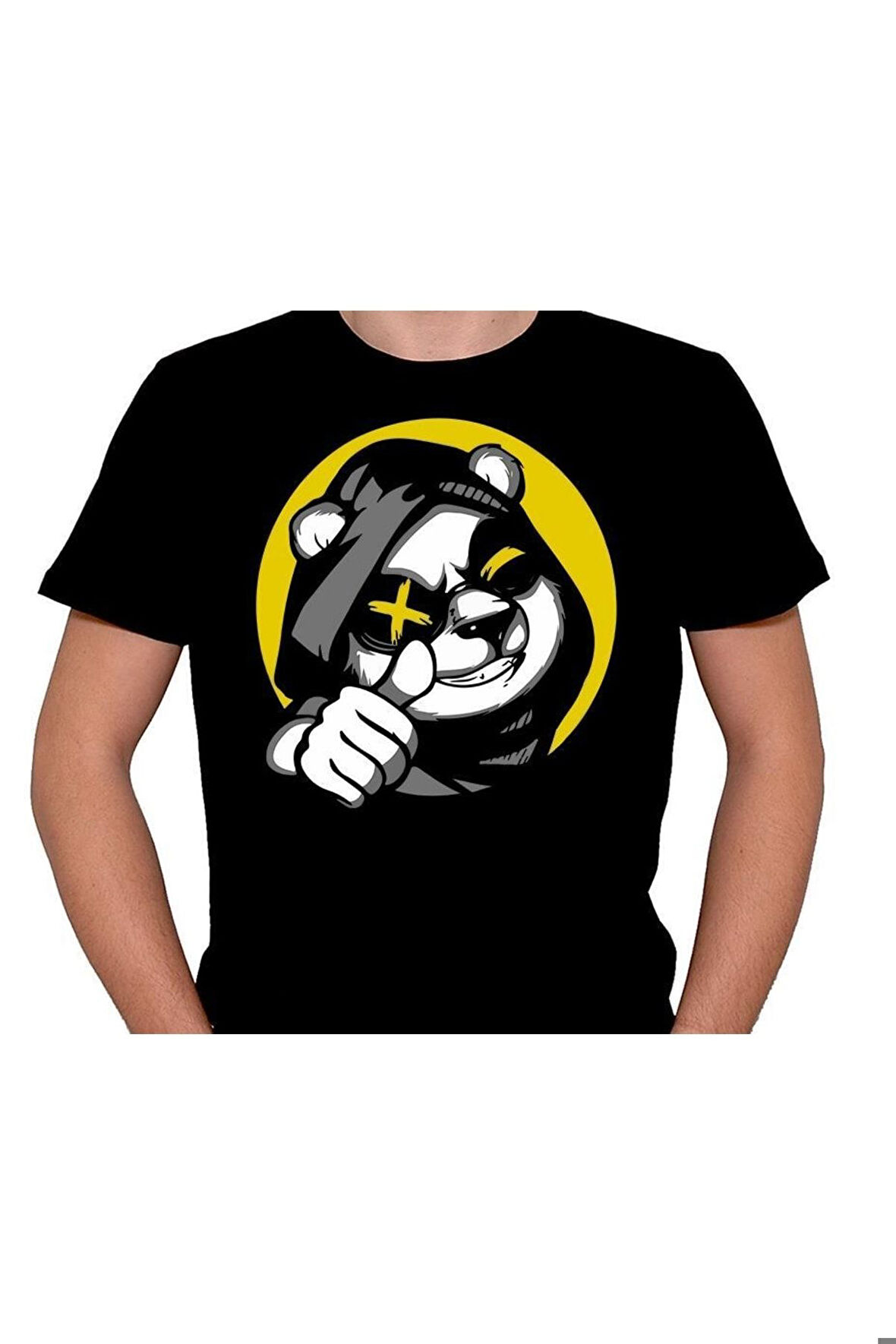 Panda Bear Okey Gangsta Vector Tişört Unisex T-shirt