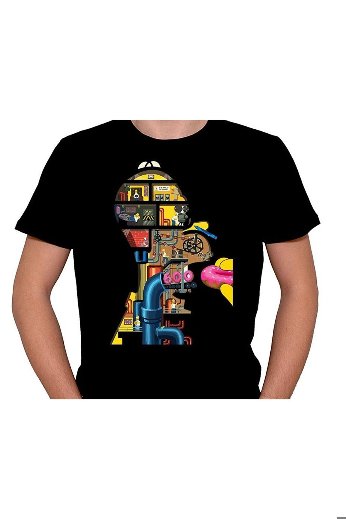 Simpson Donut Machine Simpsonlar Tişört Unisex T-shirt