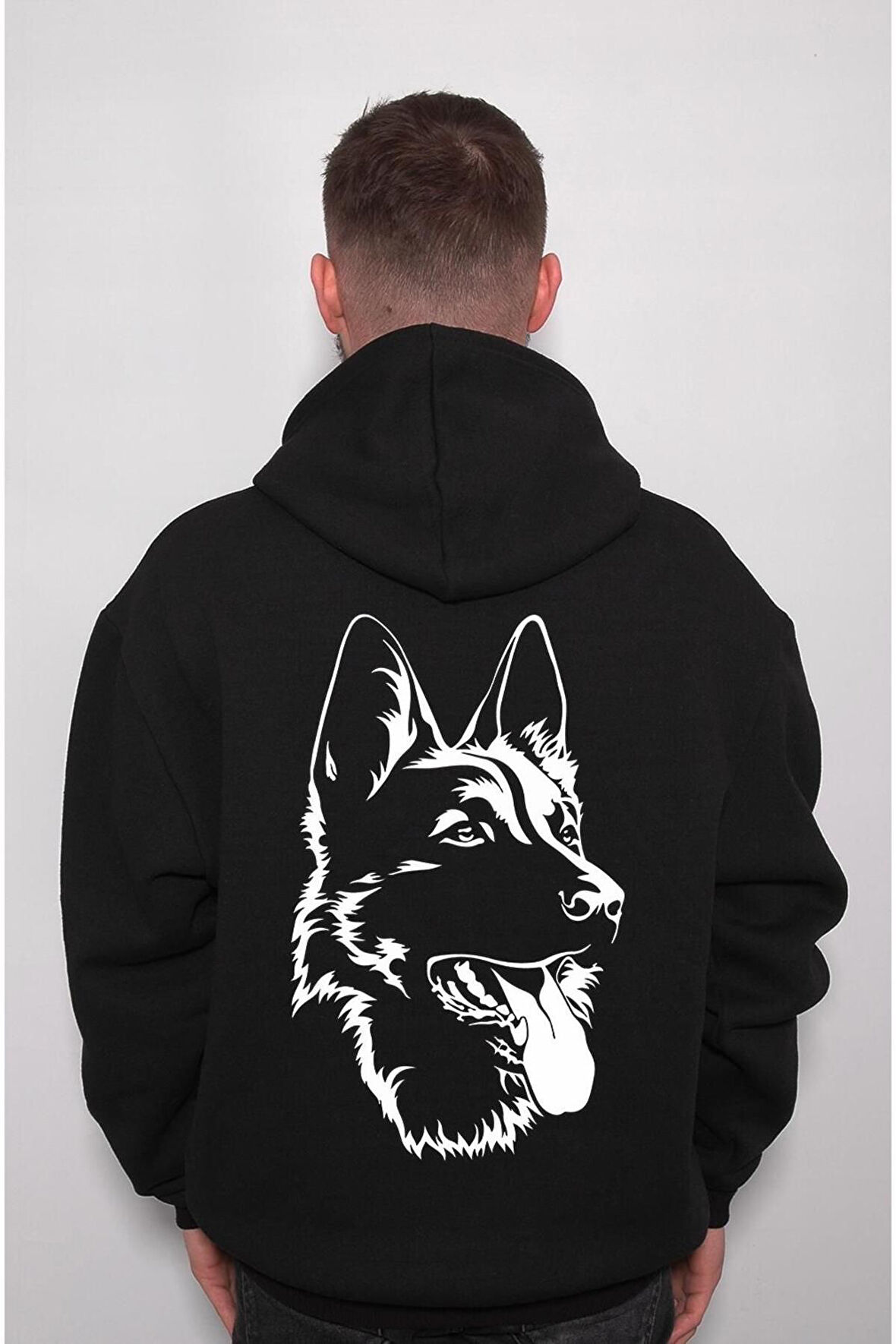 Alman Kurdu Panzer Wolf Sweatshirt Unisex Kapüşonlu Hoodie