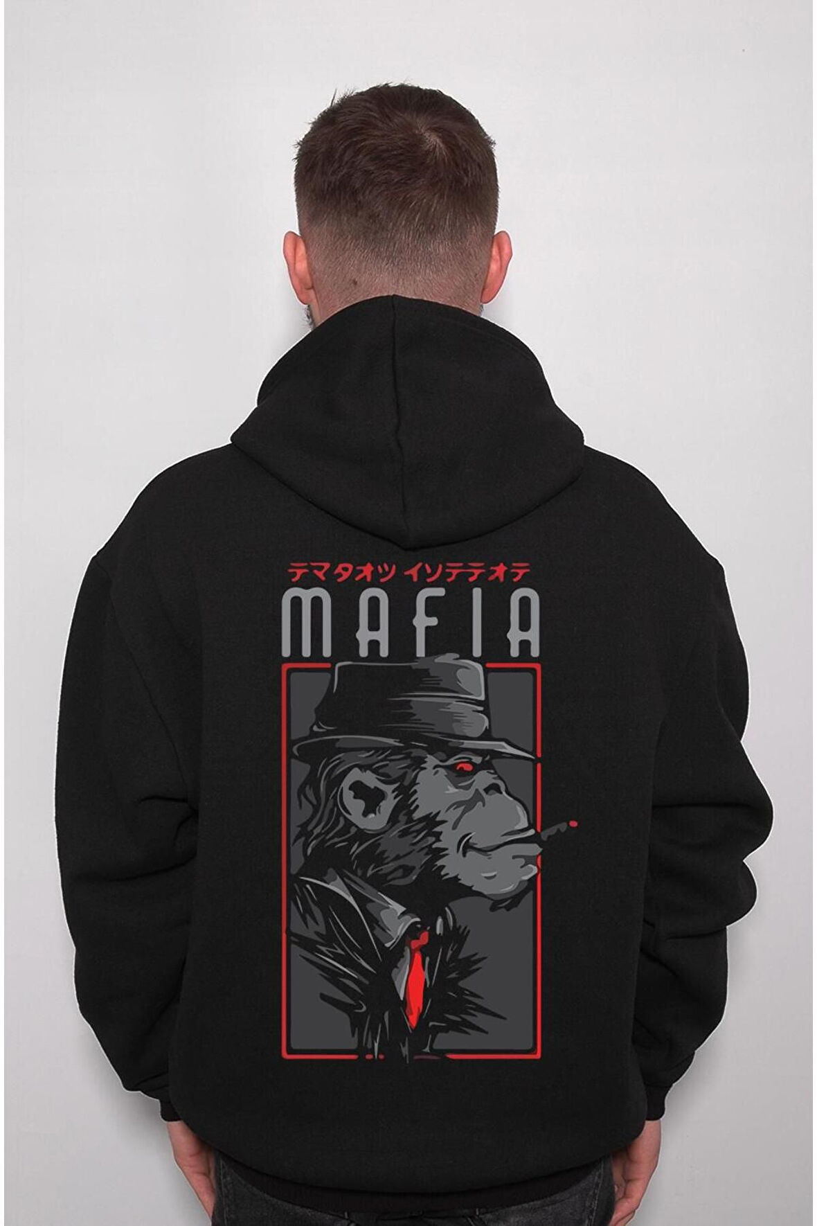 Mafia Gang Maymun Monkey Turkish Gang Sweatshirt Unisex Kapüşonlu Hoodie