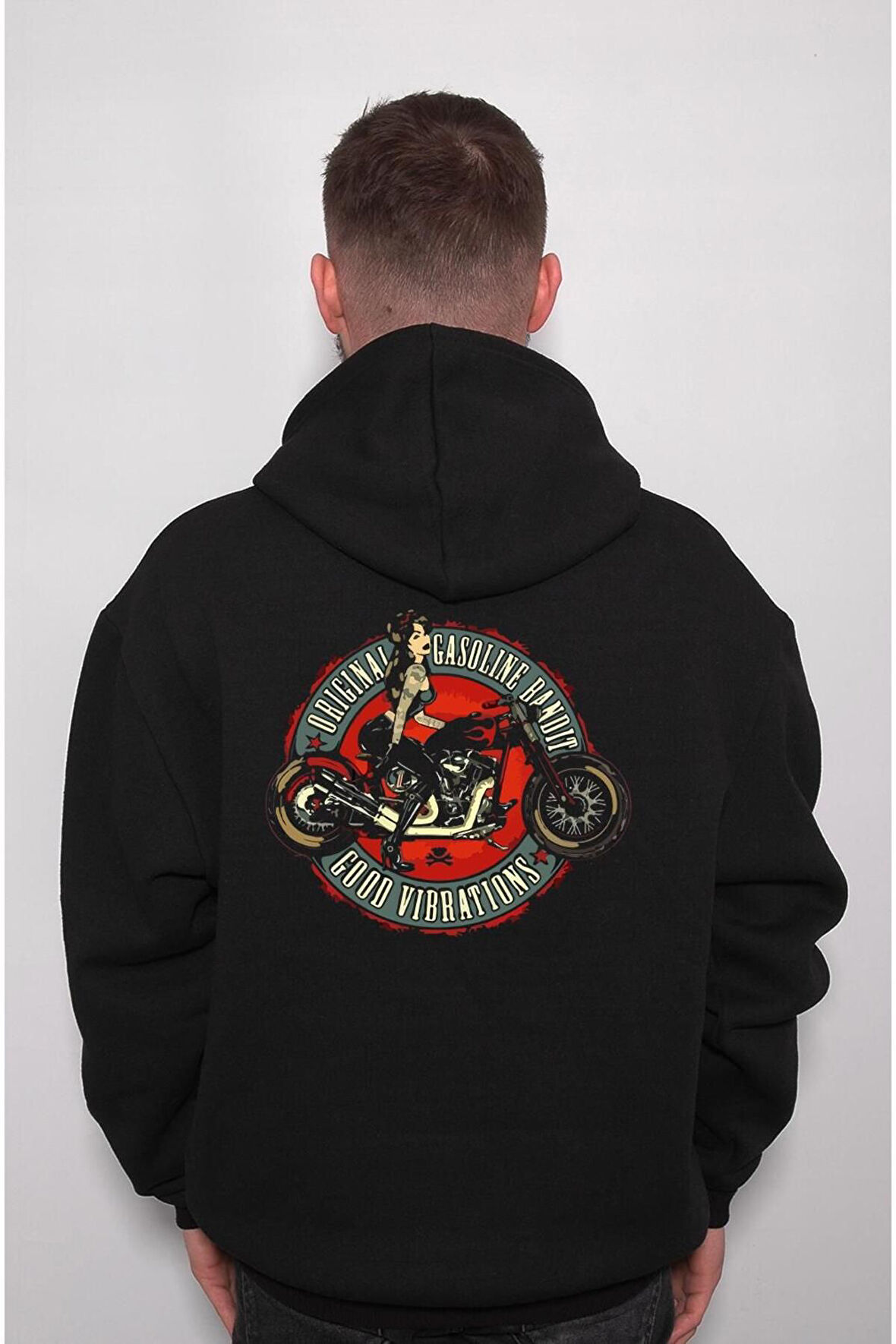 Motor Motocycle Girl Harley Davidson Sweatshirt Unisex Kapüşonlu Hoodie