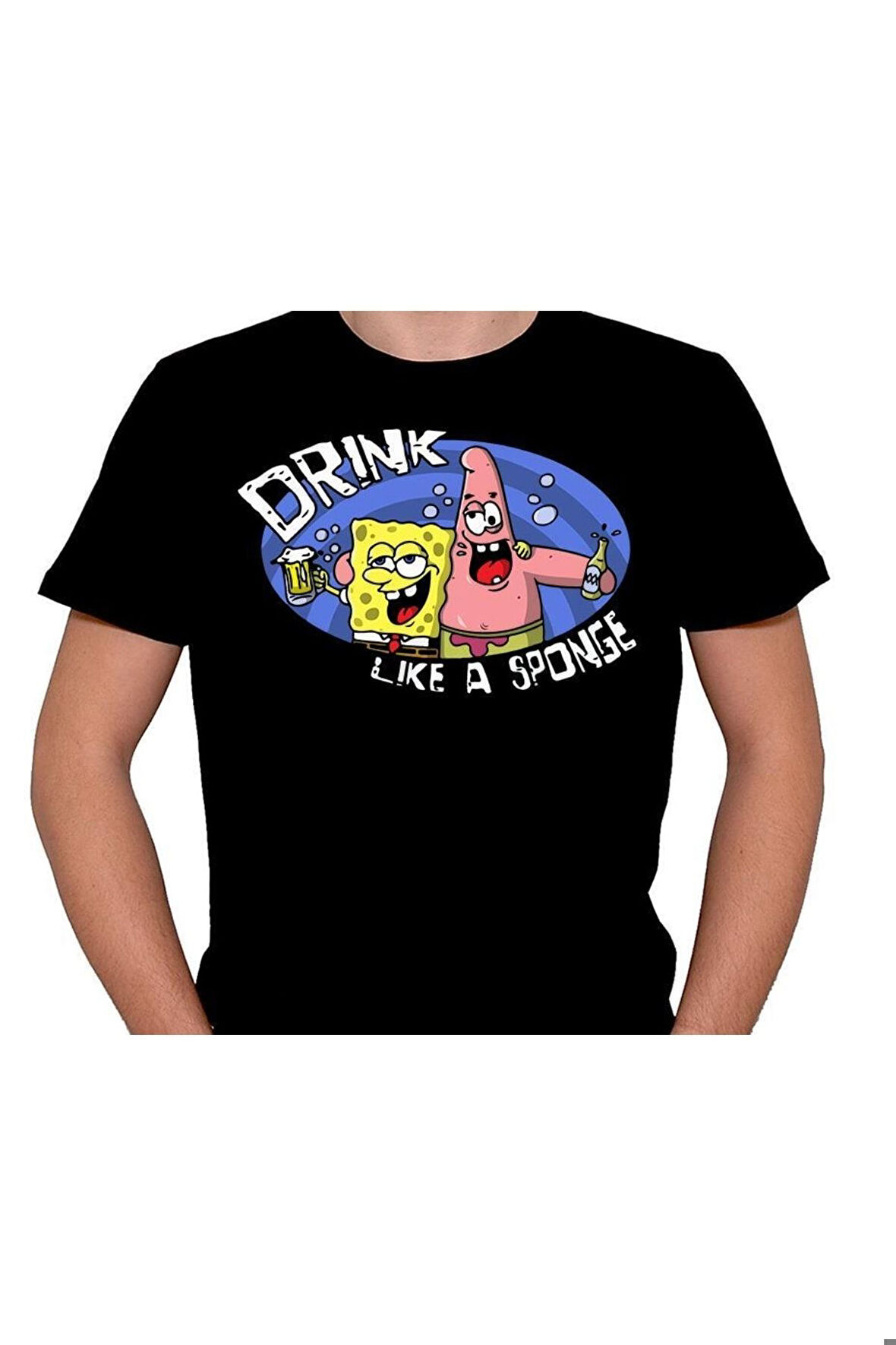 Sünger Bob Patrick Beer Friend Drink Tişört Unisex T-shirt