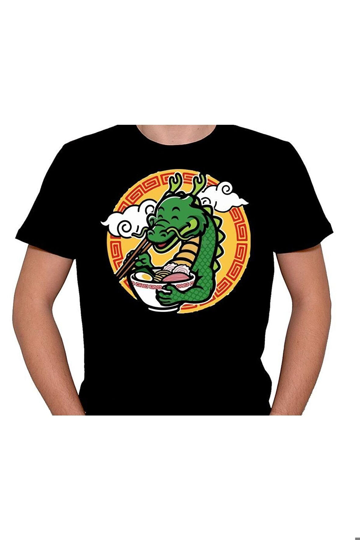 Naruto Ejderha Sushi Anime Dragon Tişört Unisex T-shirt