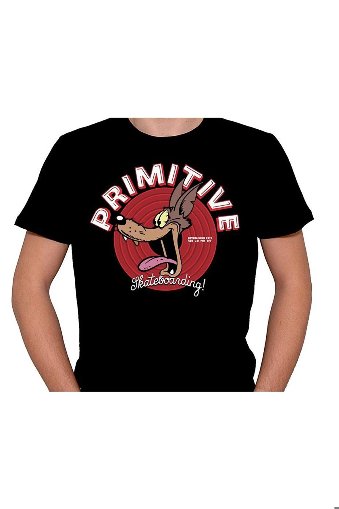 Primitive Wolf Kurt Çizgi Film Tişört Unisex T-shirt