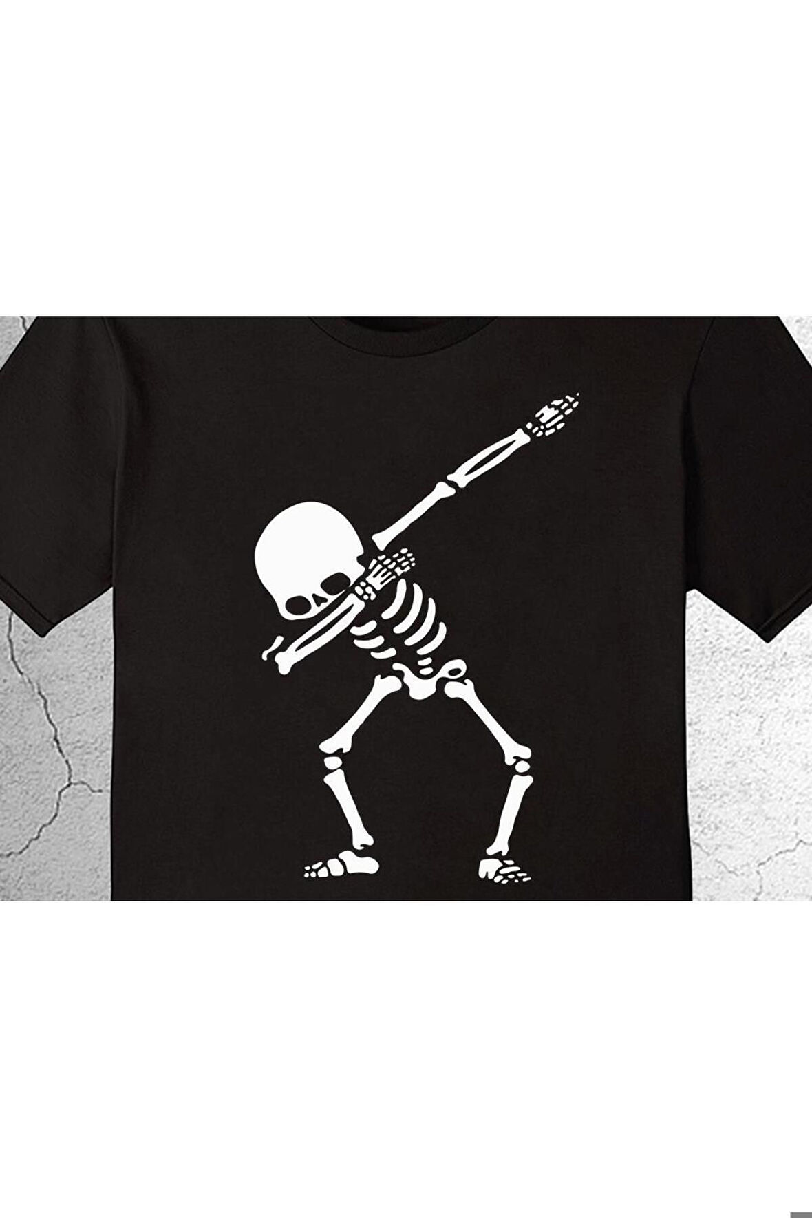 Dabbing Skeleton Dans Dance Skull Kuru Kafa Tişört Çocuk T-shirt