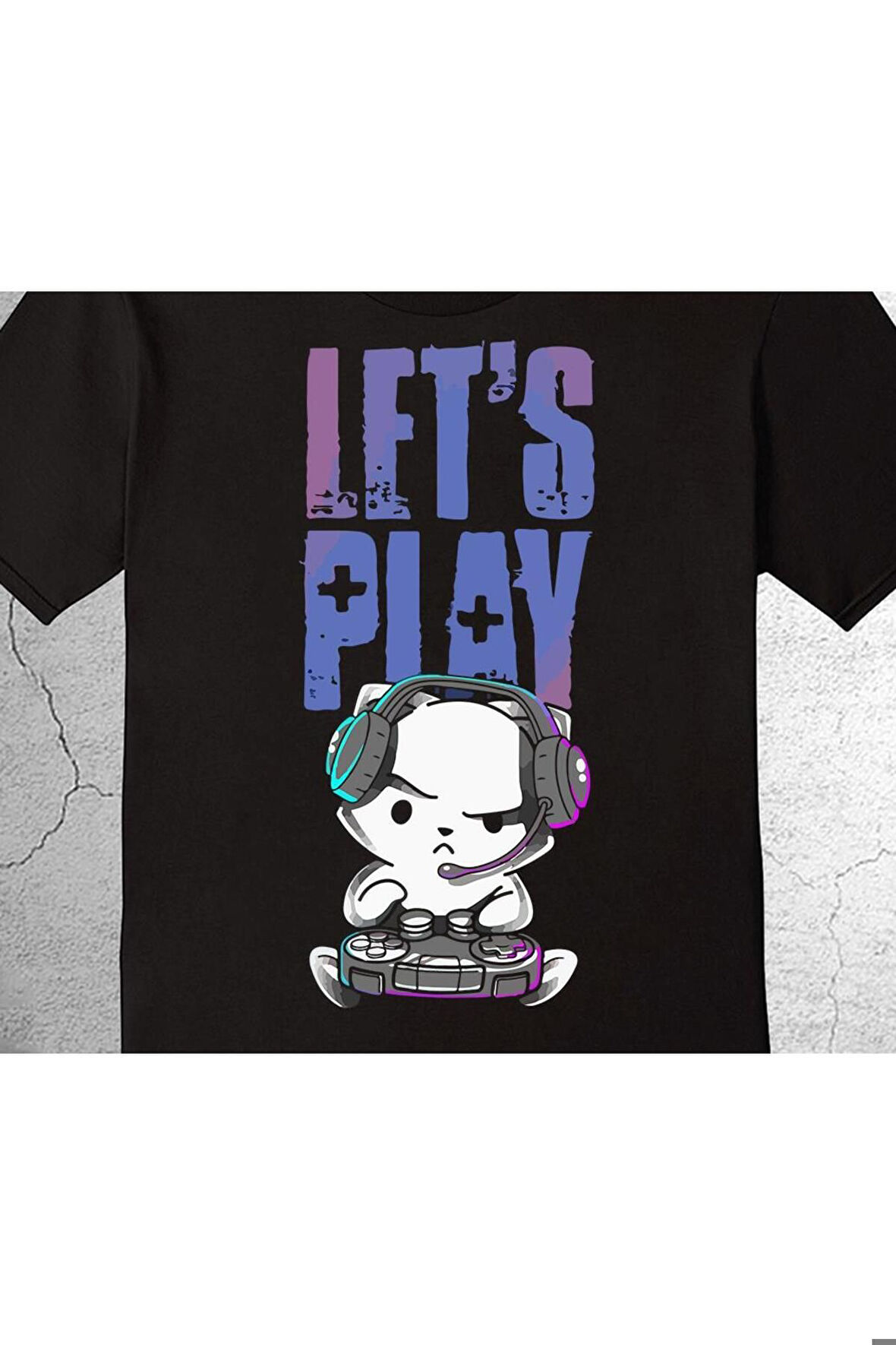 Lets Play Cat Dj Kedi Party Time Tişört Çocuk T-shirt