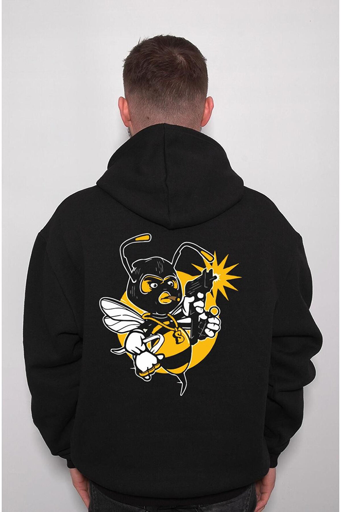 Arı Gang Bomb Wasp Savaşçı Arı Sweatshirt Unisex Kapüşonlu Hoodie