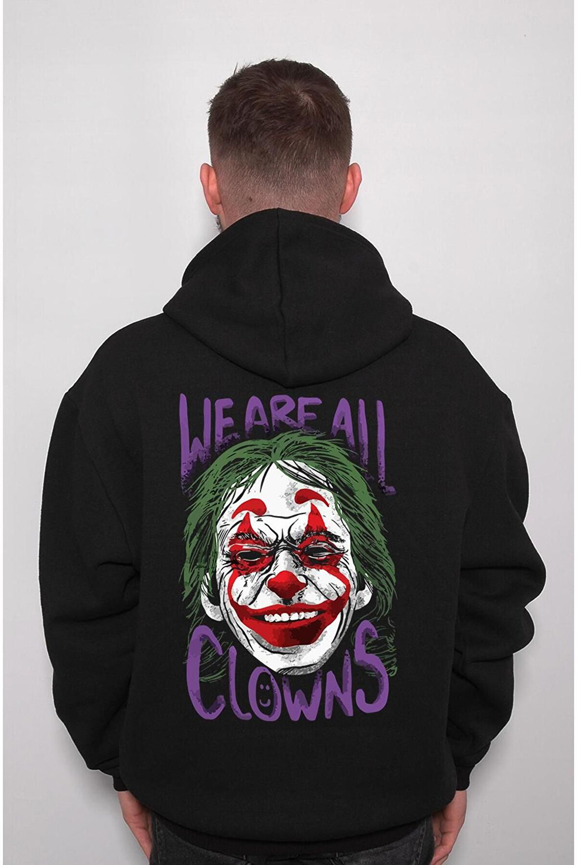 Suicide Squad Joker Harley Quinn We Are All Clowns Sweatshirt Unisex Kapüşonlu Hoodie