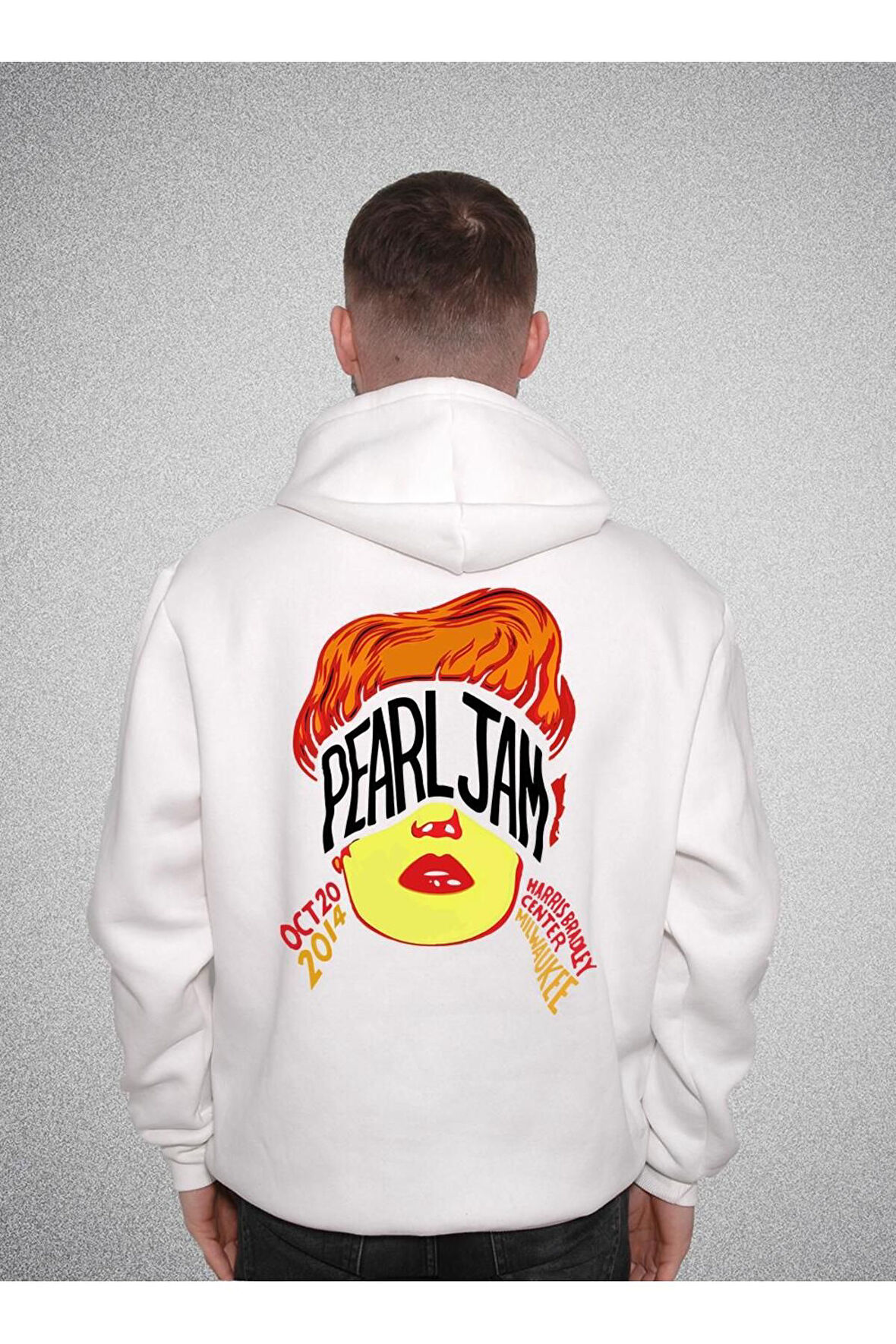 Pearl Jam Harris Bradley Milwauke 2014 October Sweatshirt Unisex Kapüşonlu Hoodie