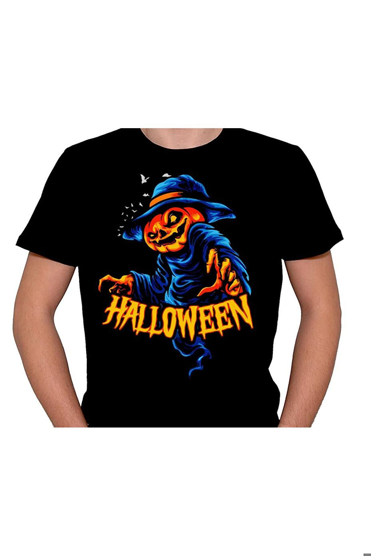 Happy Halloween Bal Kabağı Cadılar Bayramı Tişört Unisex T-shirt