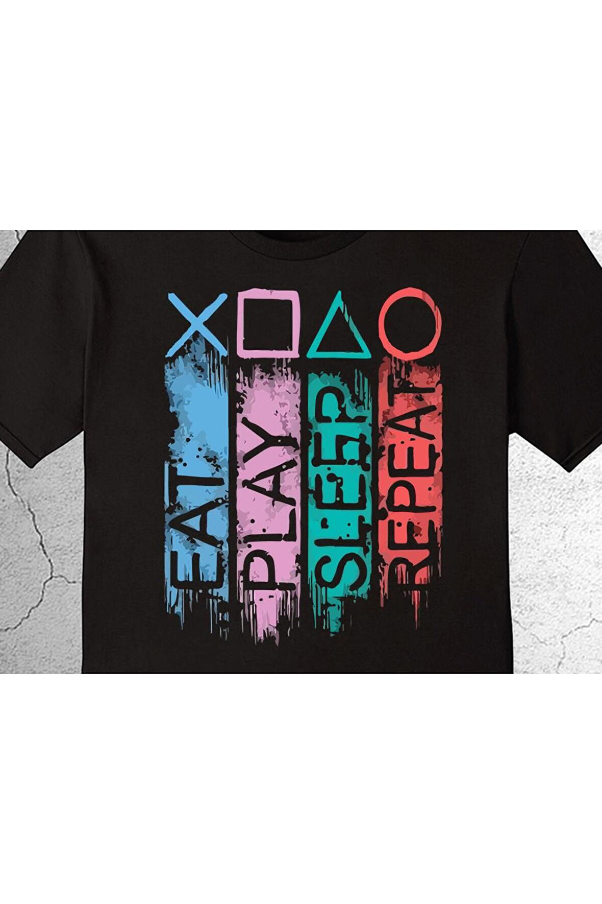 Eat Play Sleep Repeat Replay Ps4 Tişört Çocuk T-shirt