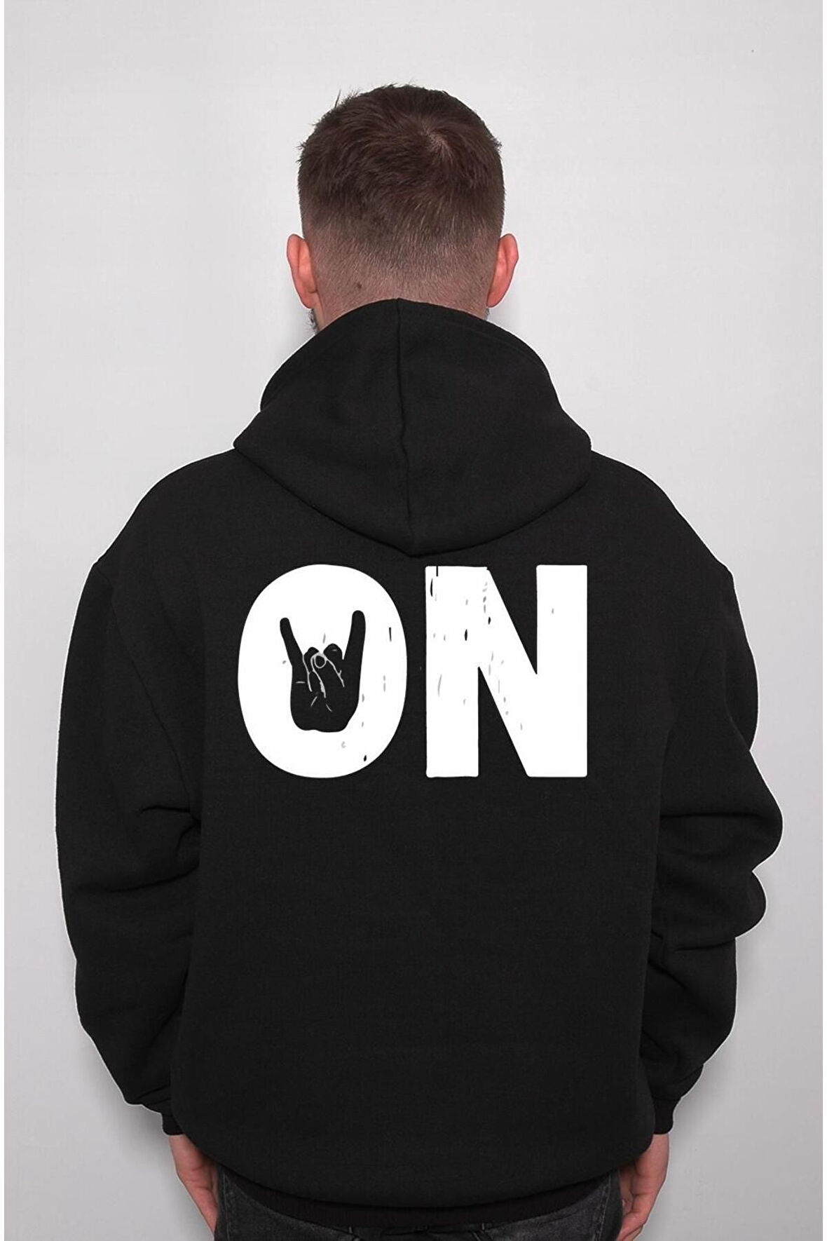 Rock And Roll Heavy Metal On Music Sweatshirt Unisex Kapüşonlu Hoodie