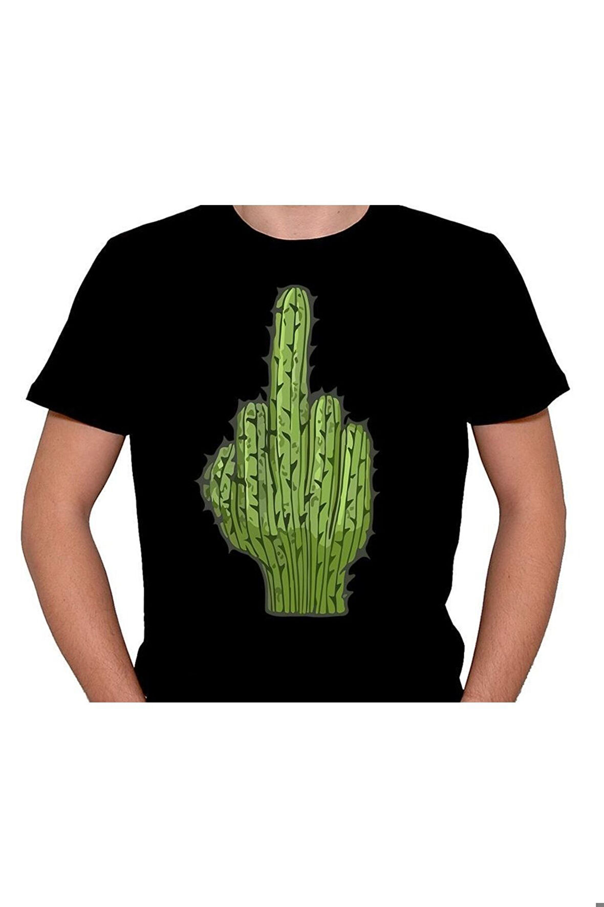 Fcktüs Kaktüs Argo Orta Parmak Tişört Unisex T-shirt