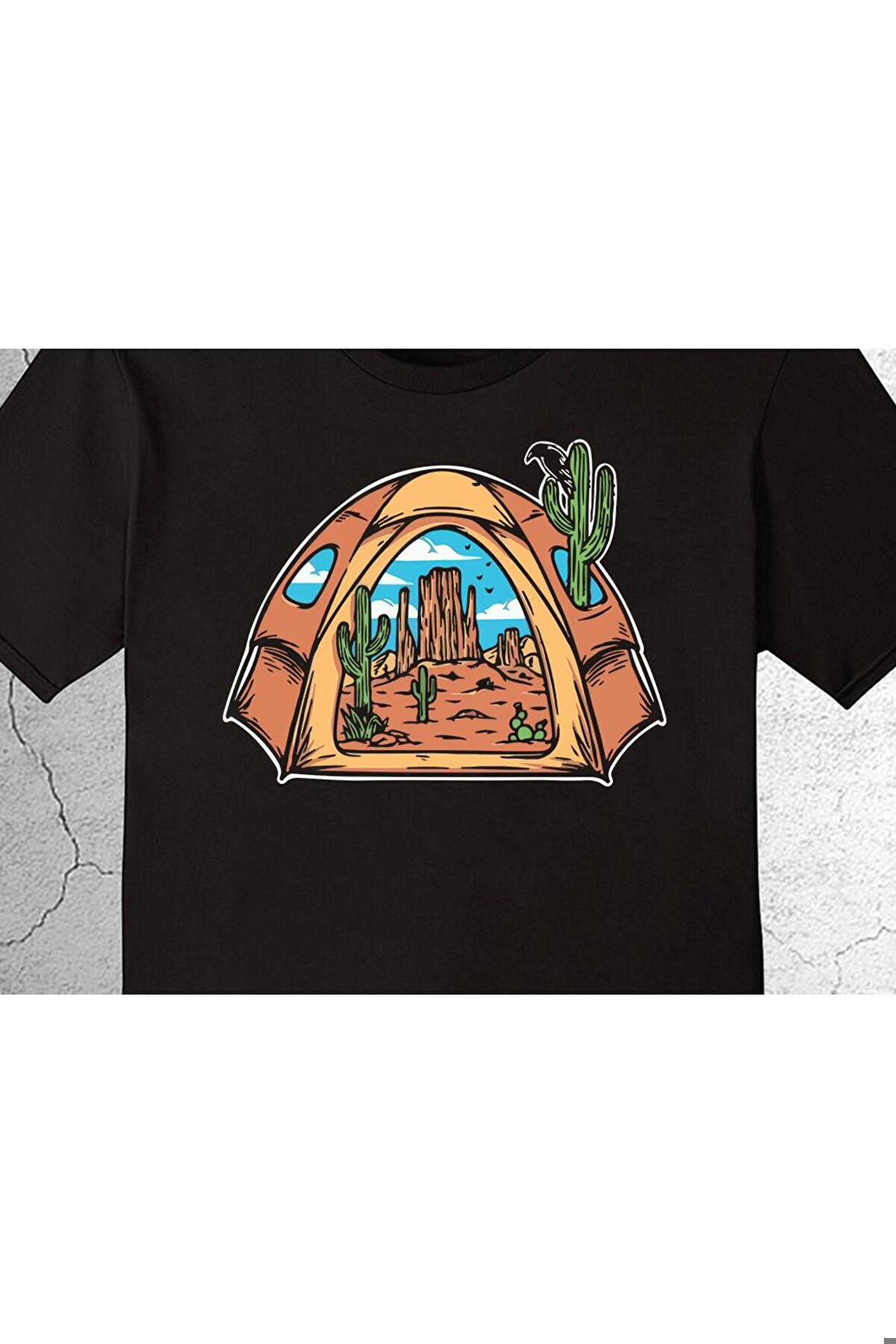 Camp Camping Çadır Çöl Kamp Tişört Çocuk T-shirt
