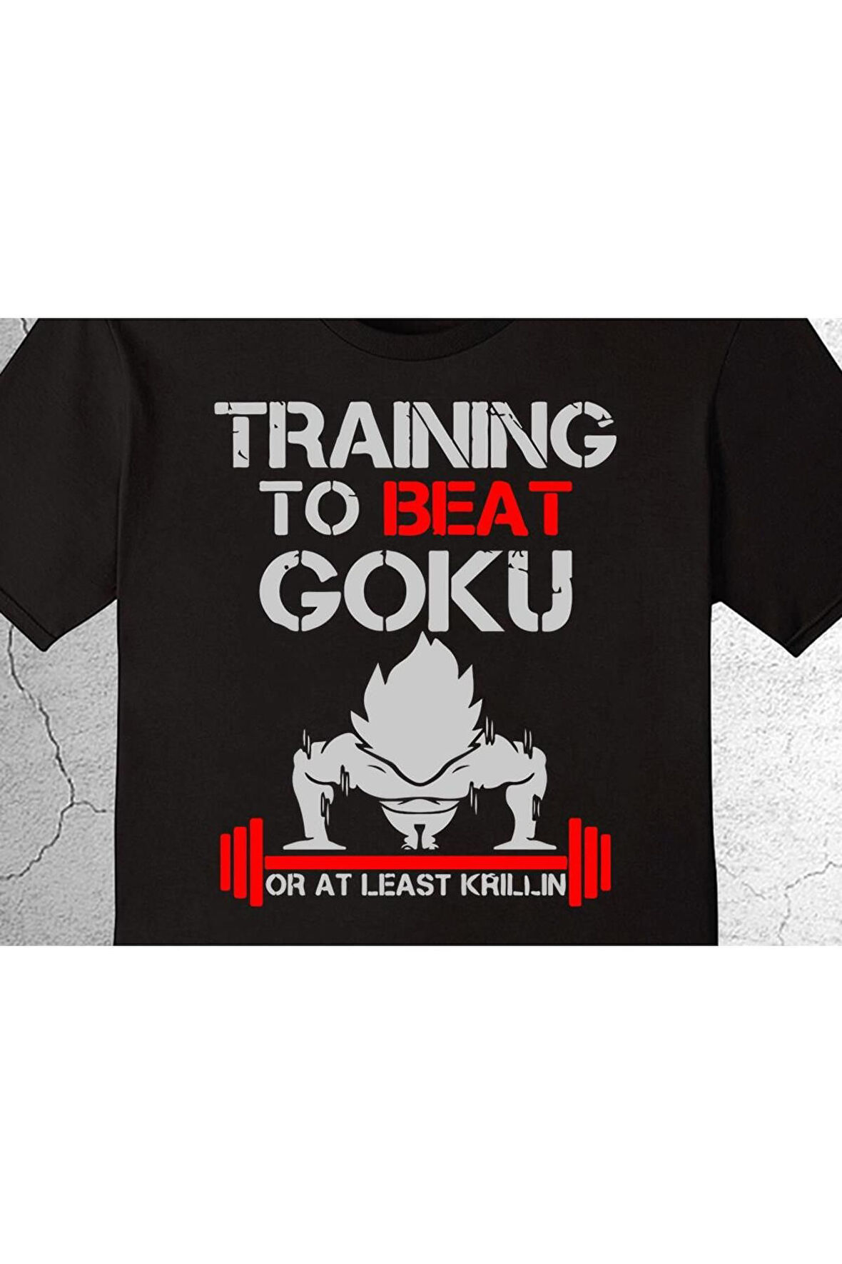 Training To Beat Goku Gym Fitness Halter Tişört Çocuk T-shirt