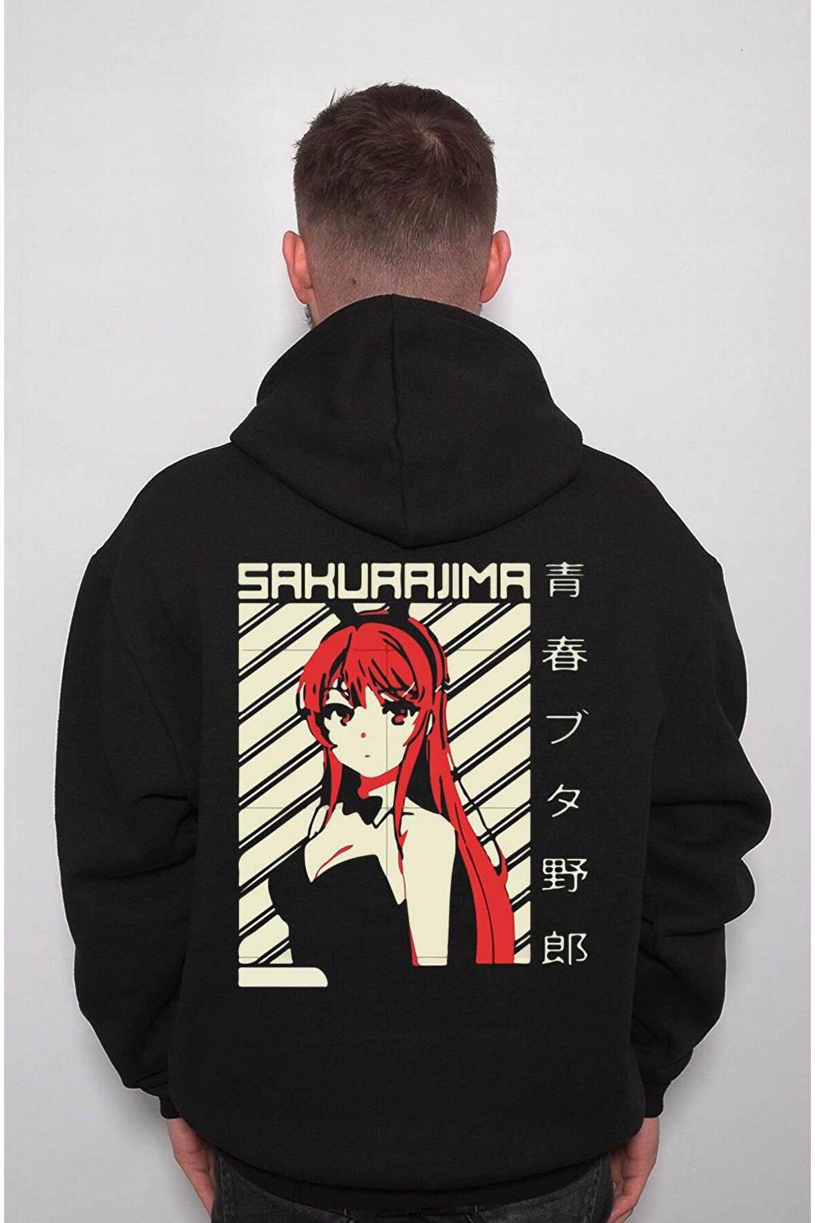 Mai Sakurajima Seishun Buta Yarou Anime Girl Sweatshirt Unisex Kapüşonlu Hoodie