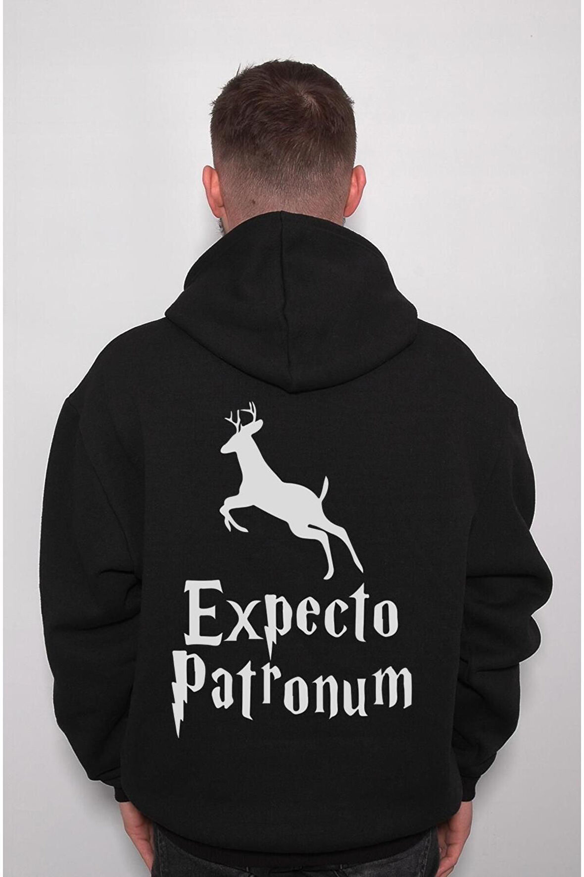 Harry Potter Expecto Patronum Geyik Asa Sweatshirt Unisex Kapüşonlu Hoodie